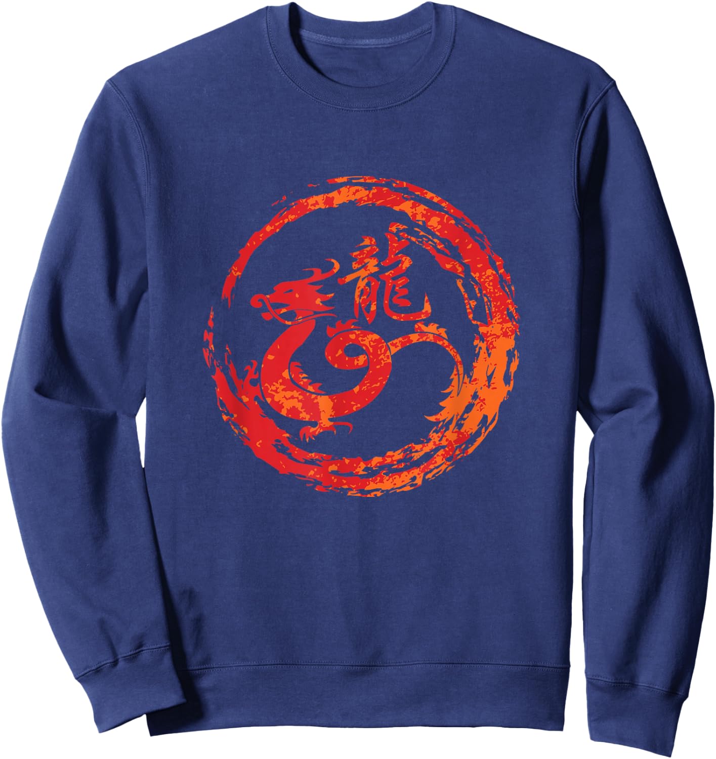 Dragon Chinese Sign of the Zodiac Sweatshirt - Sweatshirt | Navy