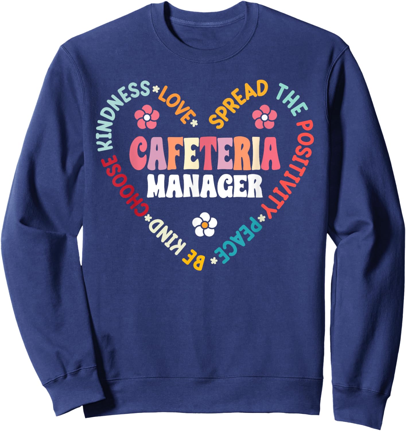 Back to School Cafeteria Manager Lunch Lady Squad or Team Sweatshirt - Sweatshirt | Navy