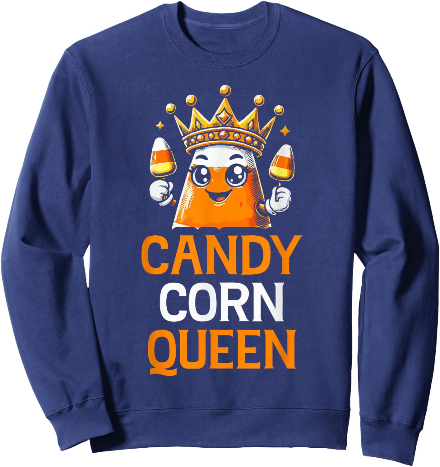 Candy Corn Queen Sweatshirt - Sweatshirt | Navy