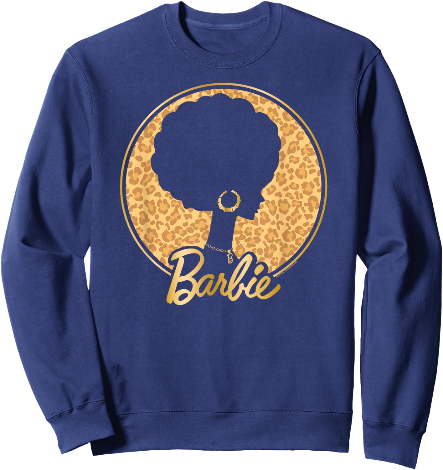 Barbie - Afro Barbie - Leopard Sweatshirt - Sweatshirt | Navy