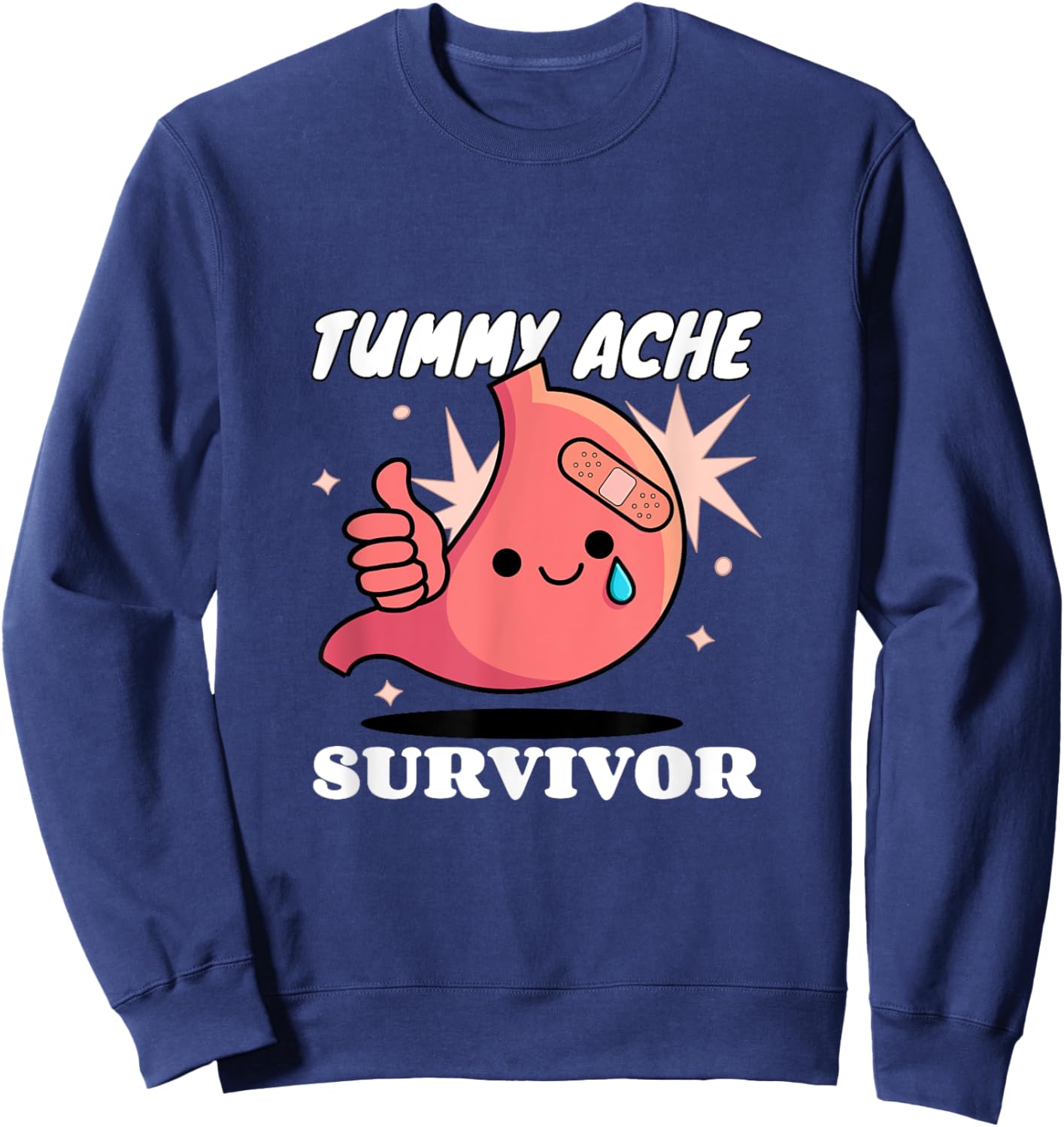 Tummy Ache Survivor Sweatshirt - Sweatshirt | Navy