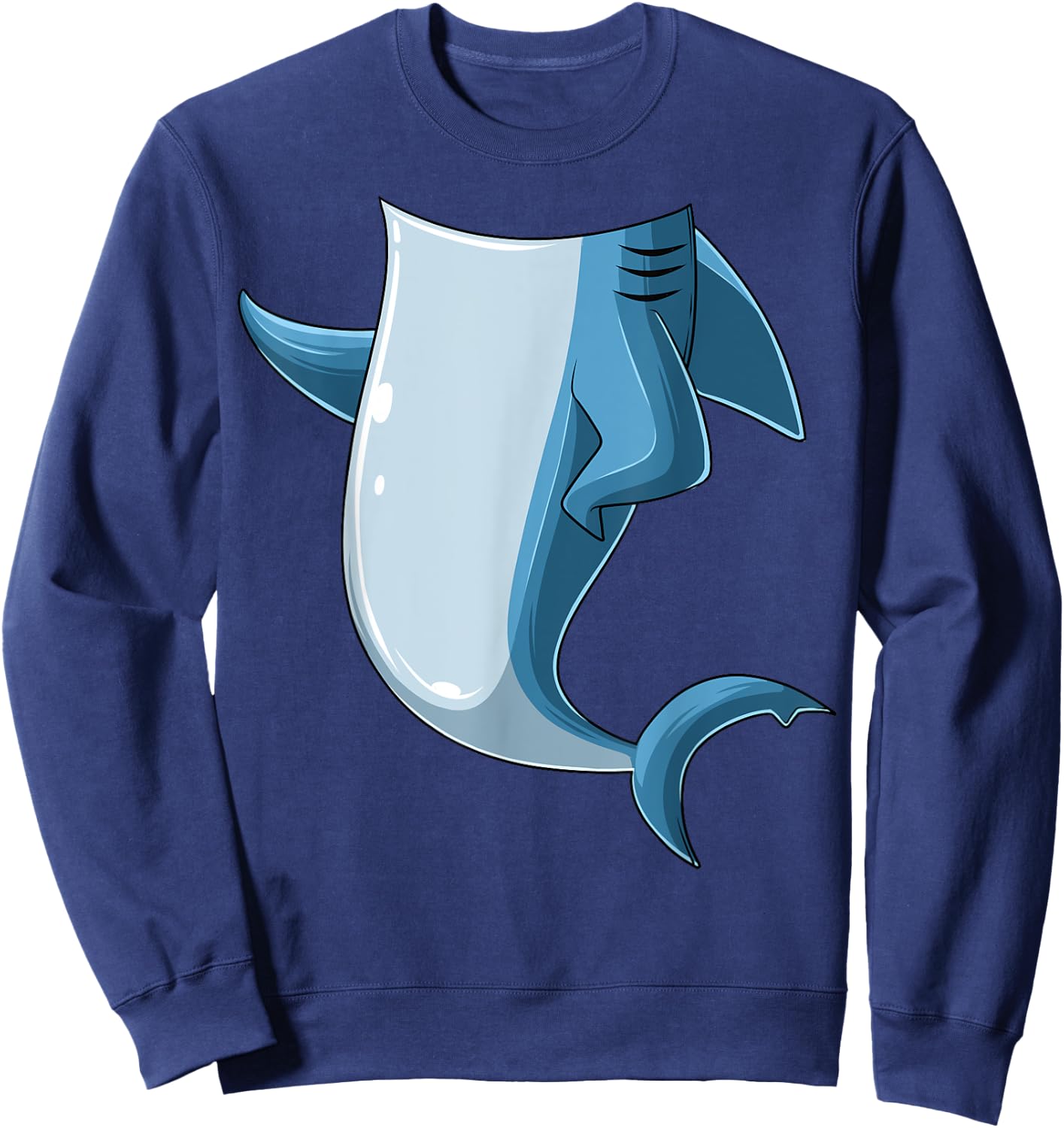 Easy Shark Costume Shark Body Headless Shark Costume Sweatshirt - Sweatshirt | Navy