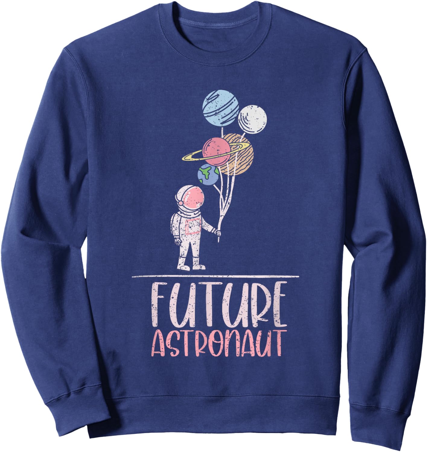 Outer Space Science Cosmonaut Kids Gift Future Astronaut Sweatshirt - Sweatshirt | Navy