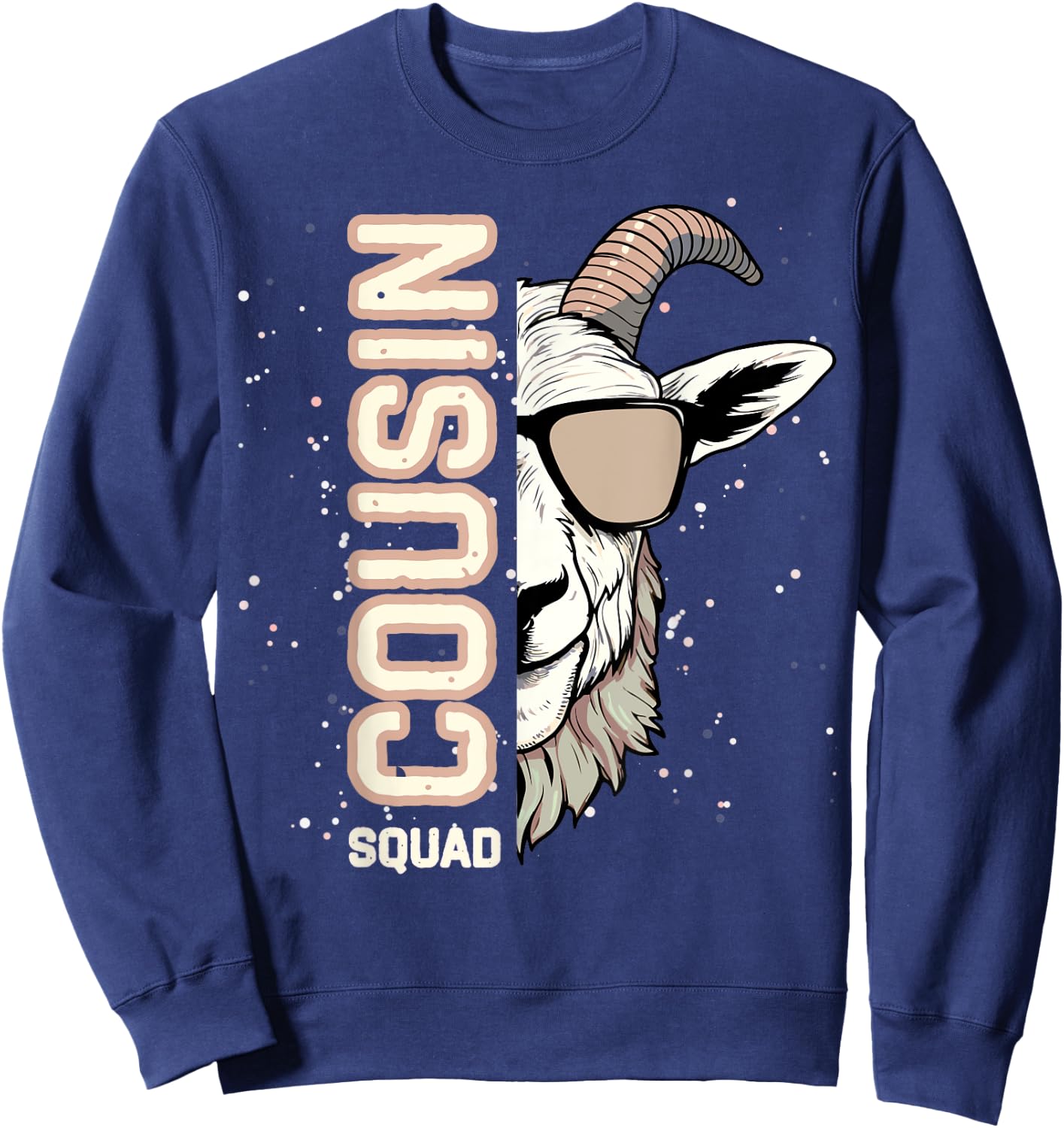 Goat Squad Cousin Crew for kids Boys Girls Chinese Zodiac Sweatshirt - Sweatshirt | Navy