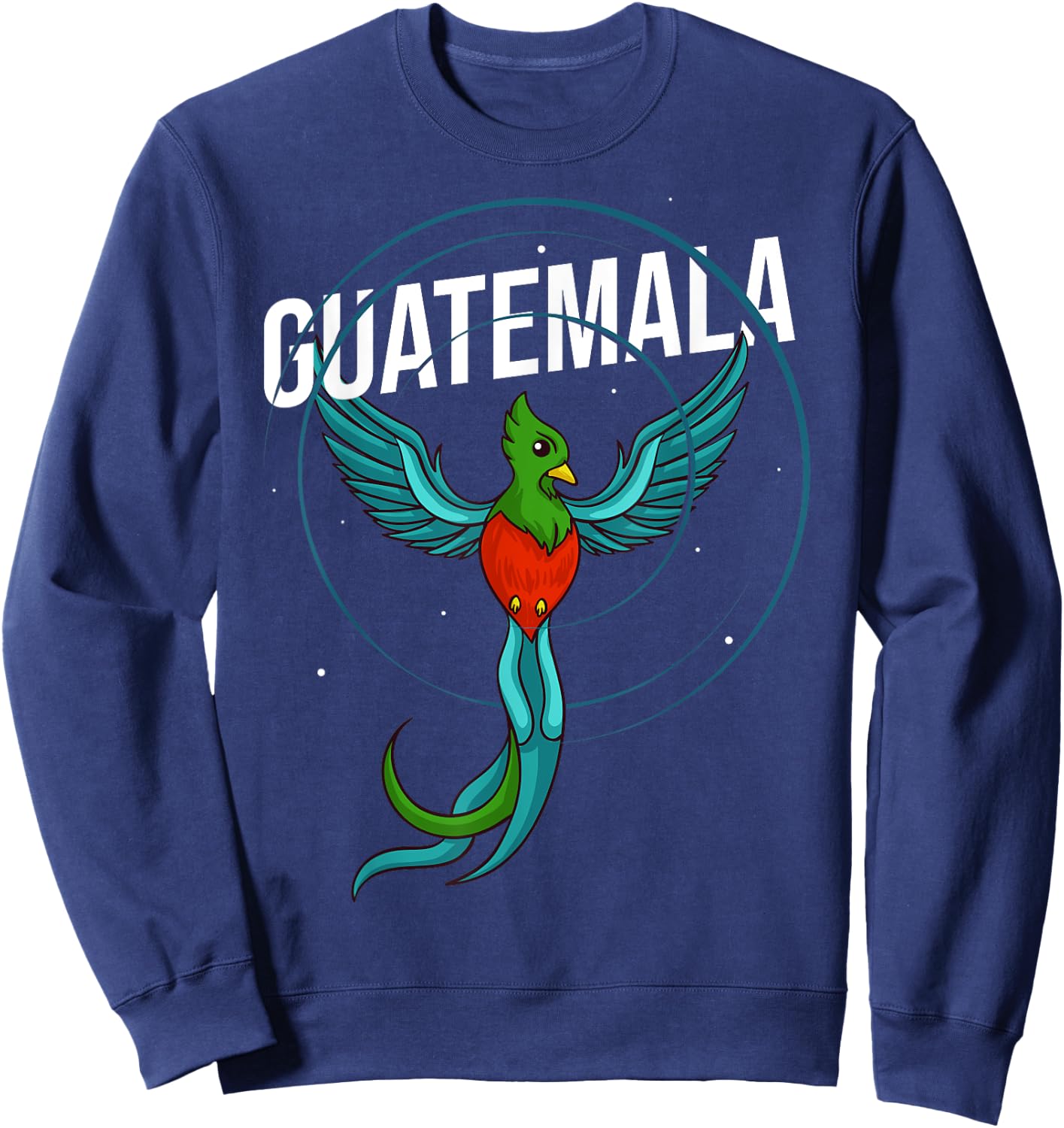 Quetzal Bird Guatemala Feathers Animal Sweatshirt - Sweatshirt | Navy