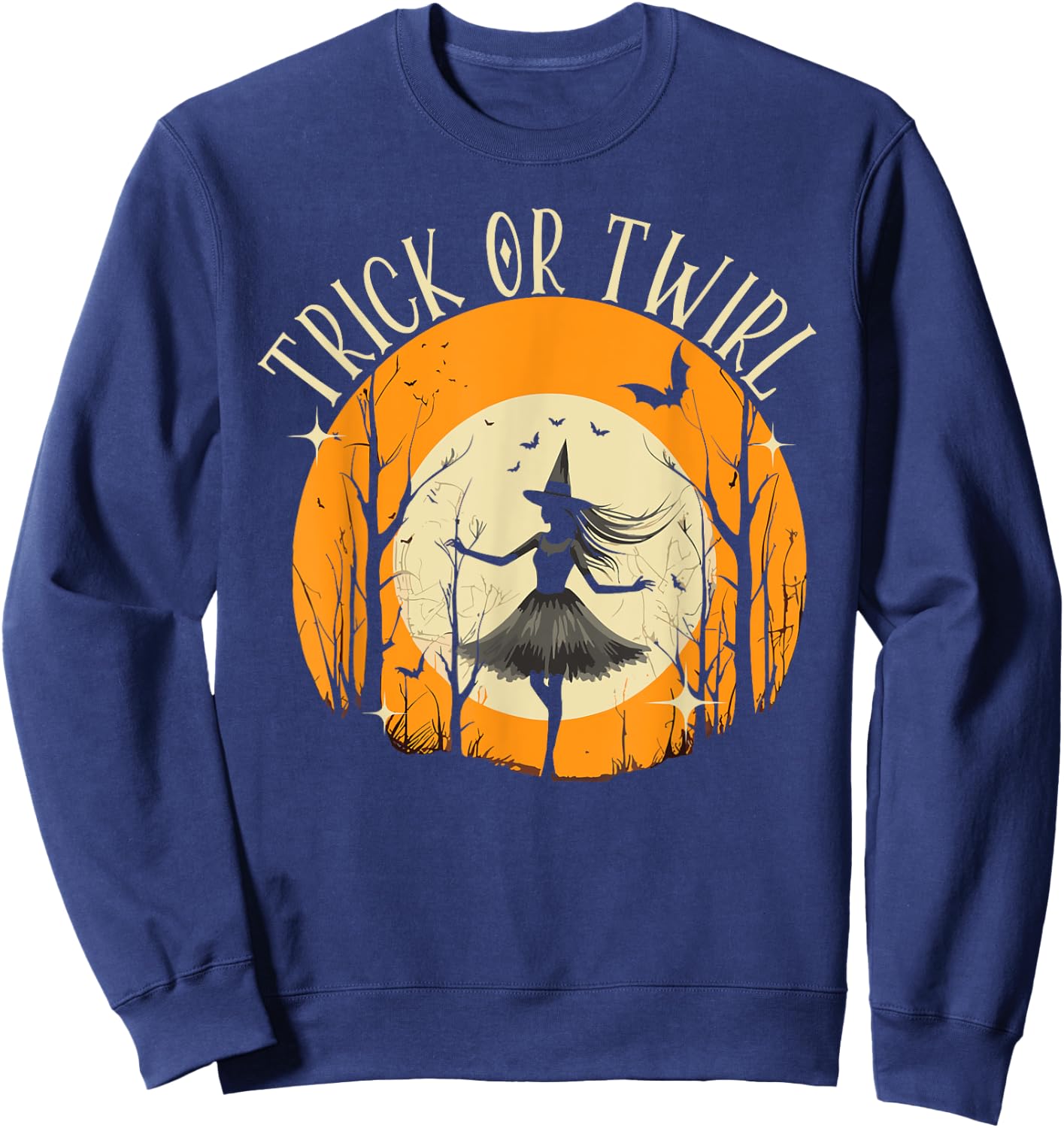 Halloween Ballerina Scary Trick Or Treat Spooky Ballet Sweatshirt - Sweatshirt | Navy