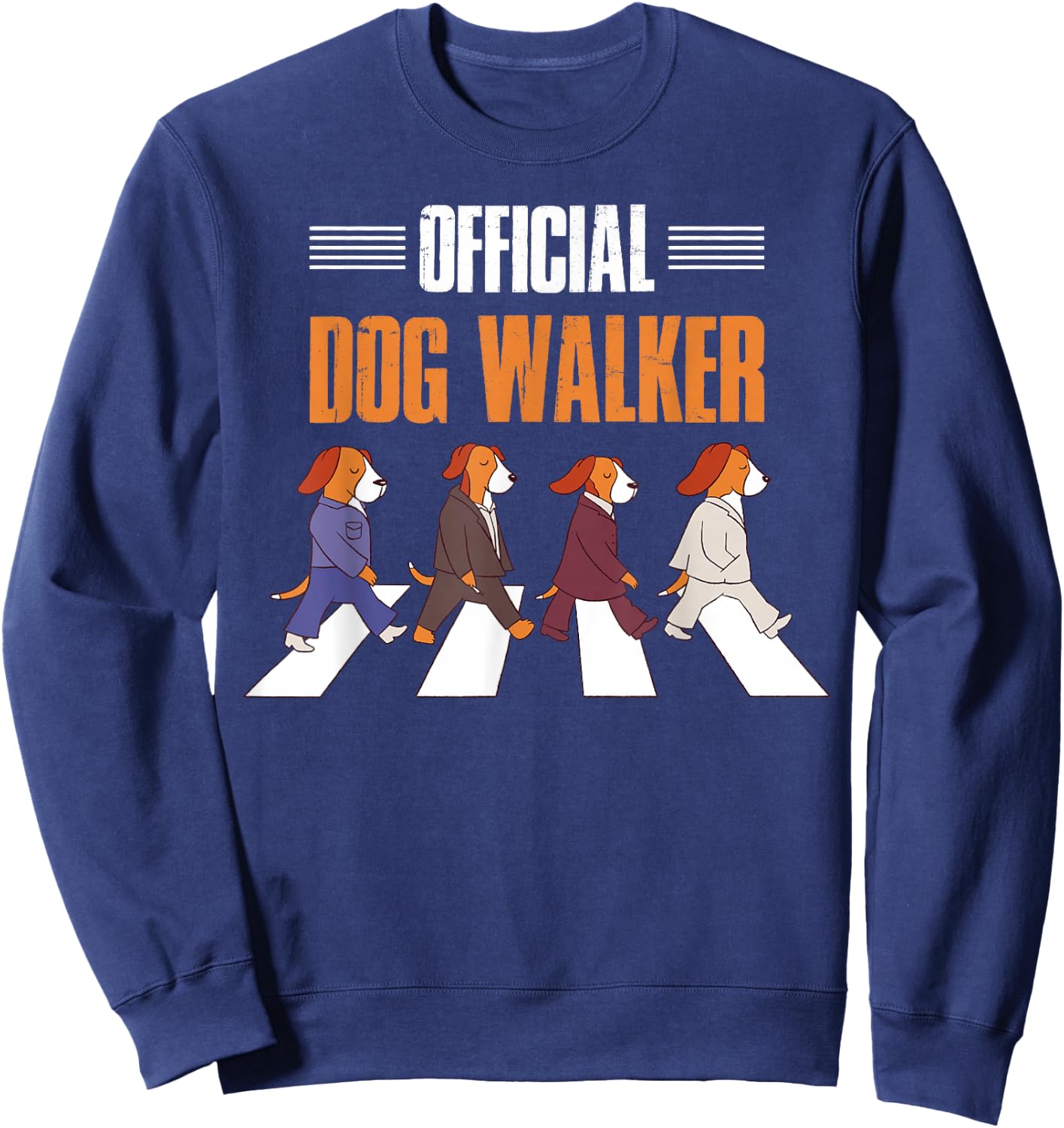 Official Dog Walker Sweatshirt - Sweatshirt | Navy