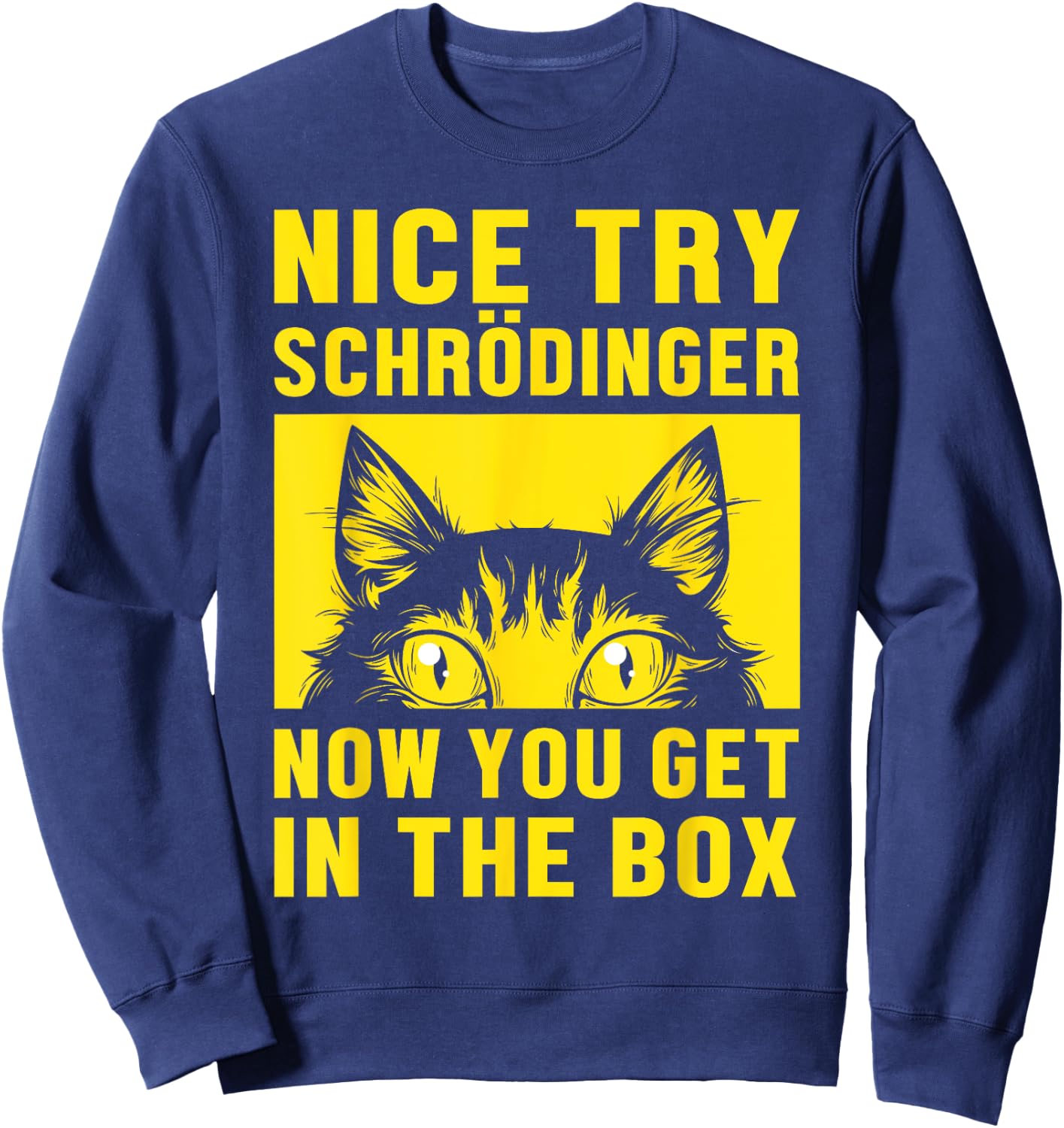 Cute Trying Cat Kitty Cute Kitty Cat Women Sweatshirt - Sweatshirt | Navy