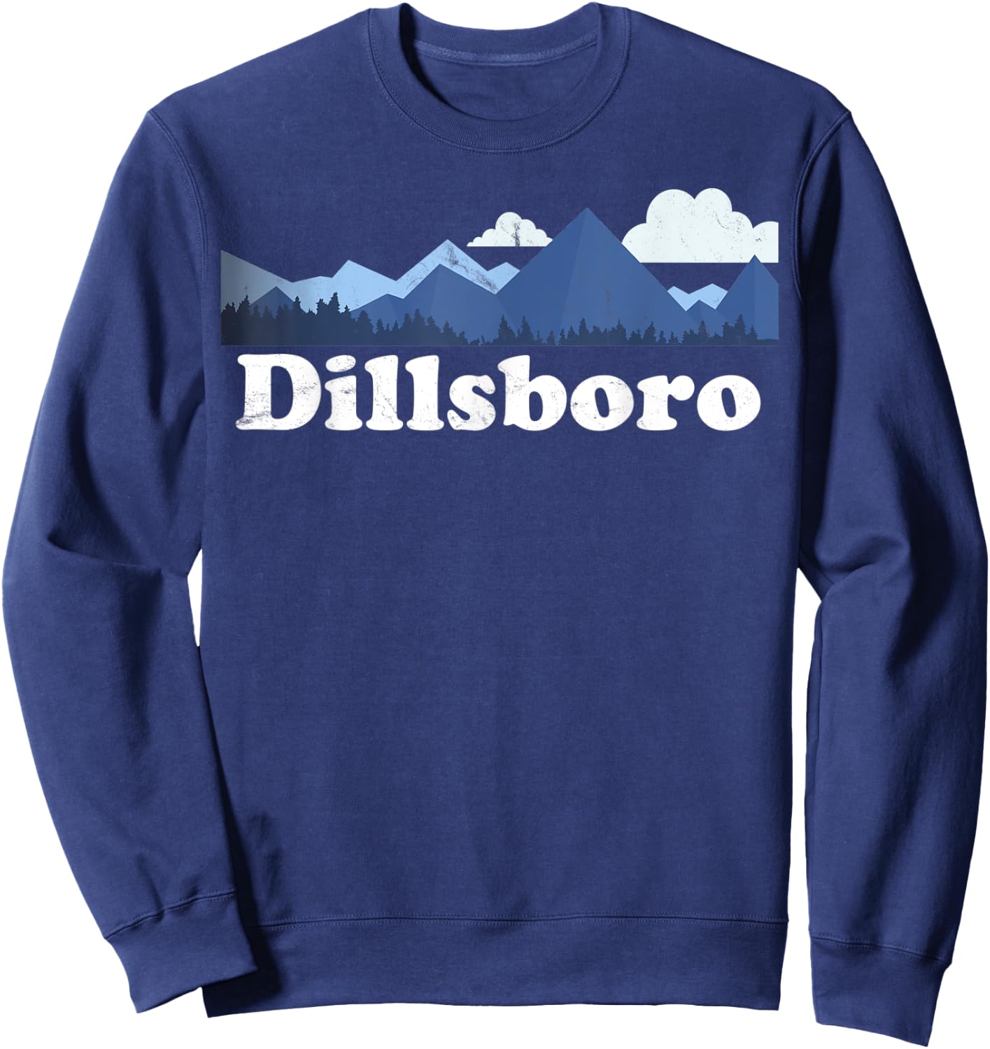 Dillsboro North Carolina Blue Ridge Mountains NC Sweatshirt - Sweatshirt | Navy