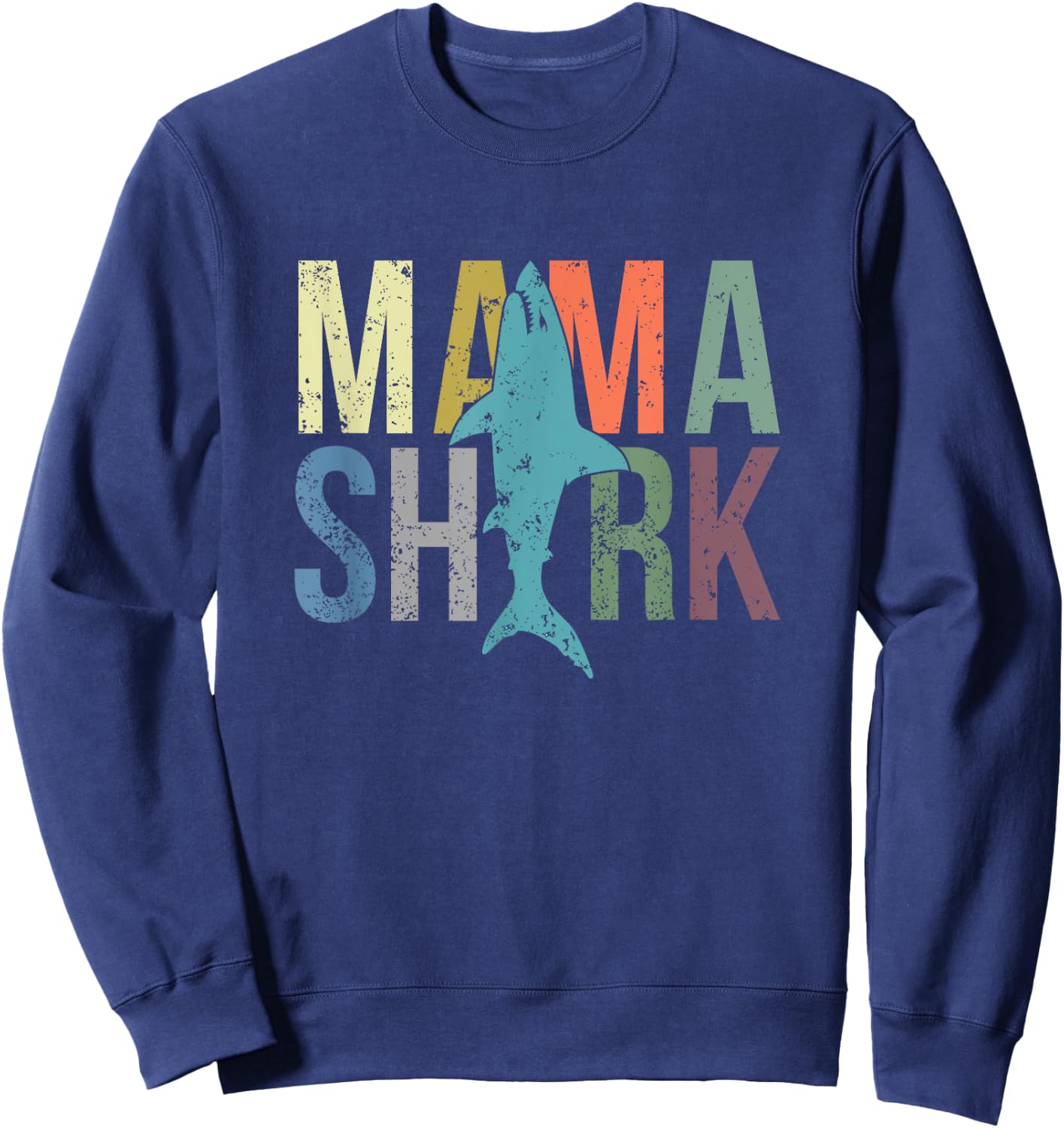 Mama Shark Sweatshirt - Sweatshirt | Navy
