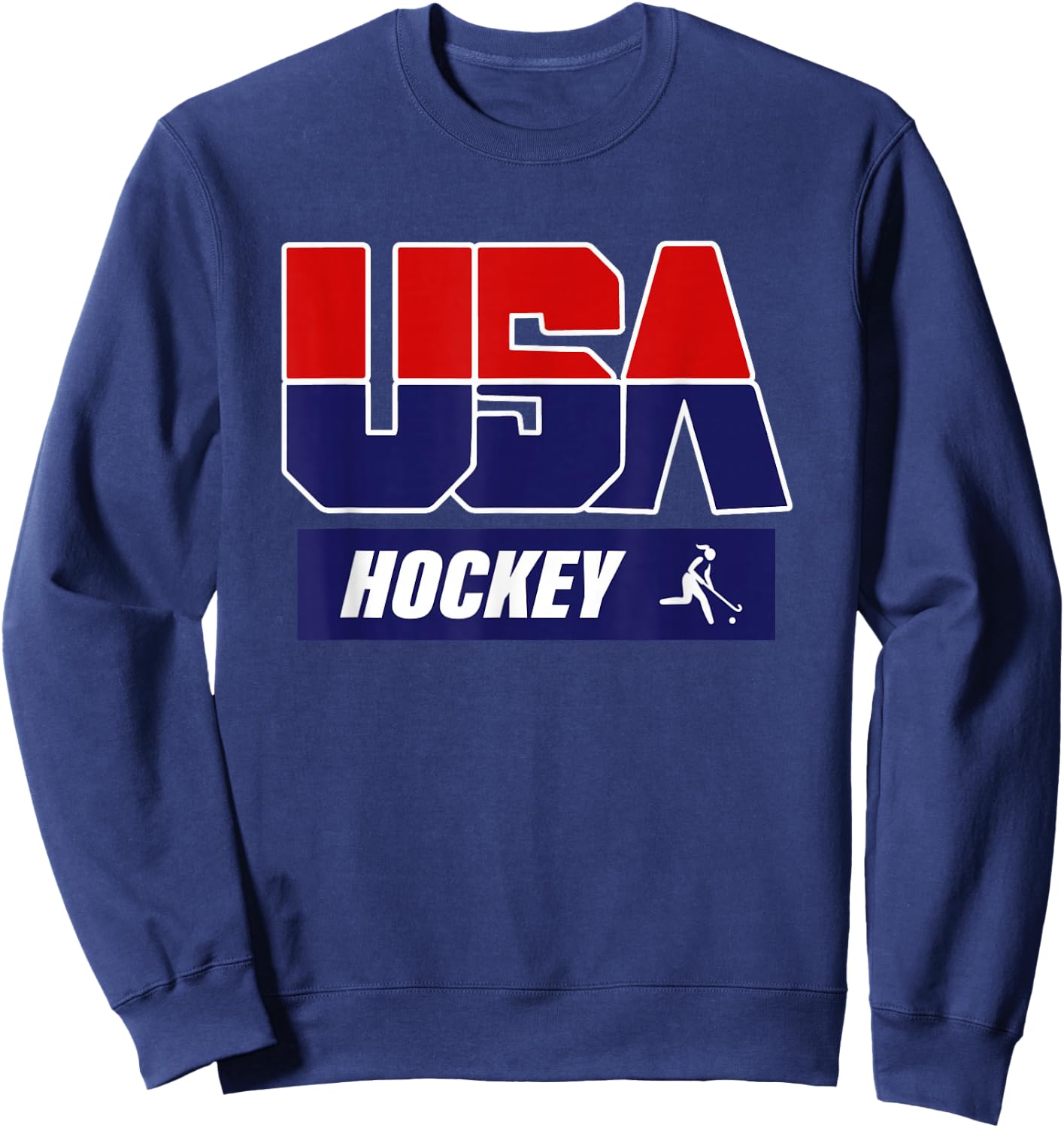 USA Team Sports Men's Hockey , Black, Small Sweatshirt - Sweatshirt | Navy