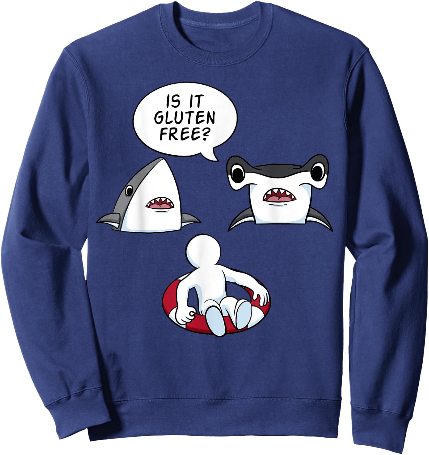 Is It Gluten Free? Celiac Disease Nutritional Plan Gift Sweatshirt - Sweatshirt | Navy