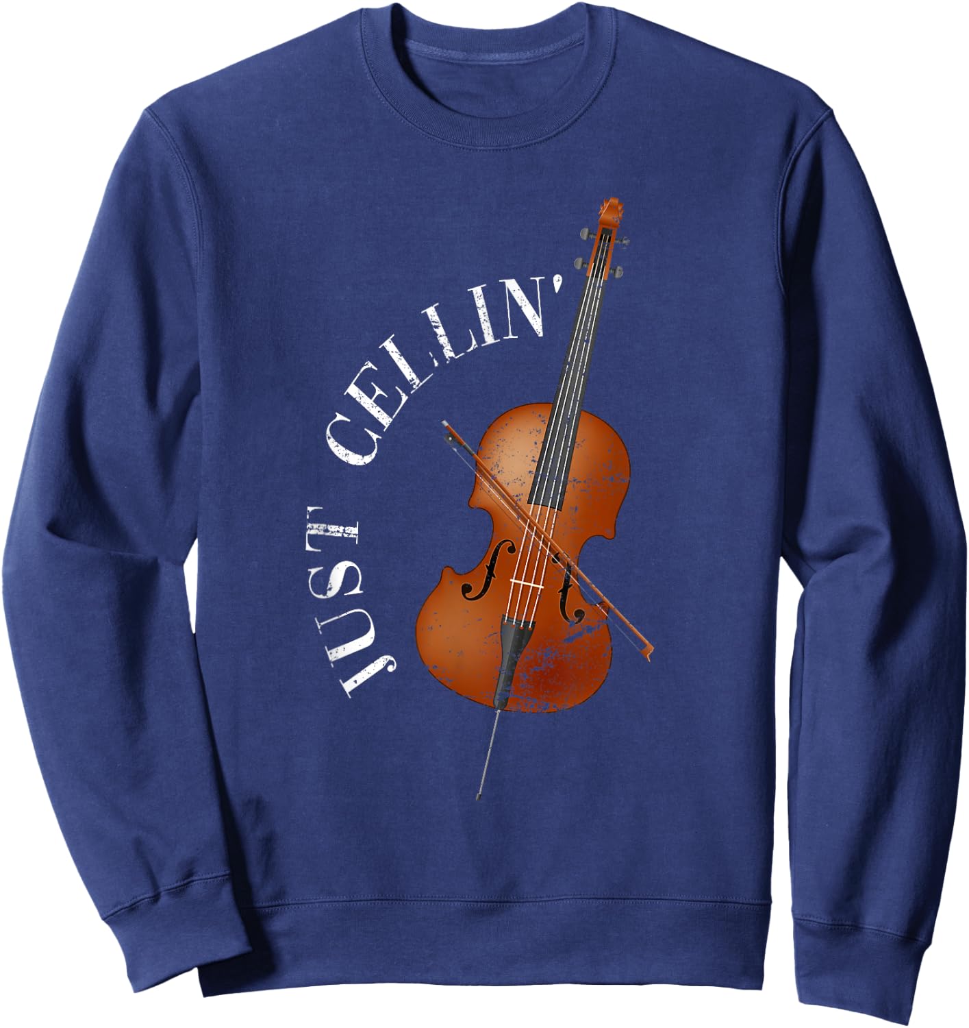 Musical Instrument Cellist Gift Cello Sweatshirt - Sweatshirt | Navy