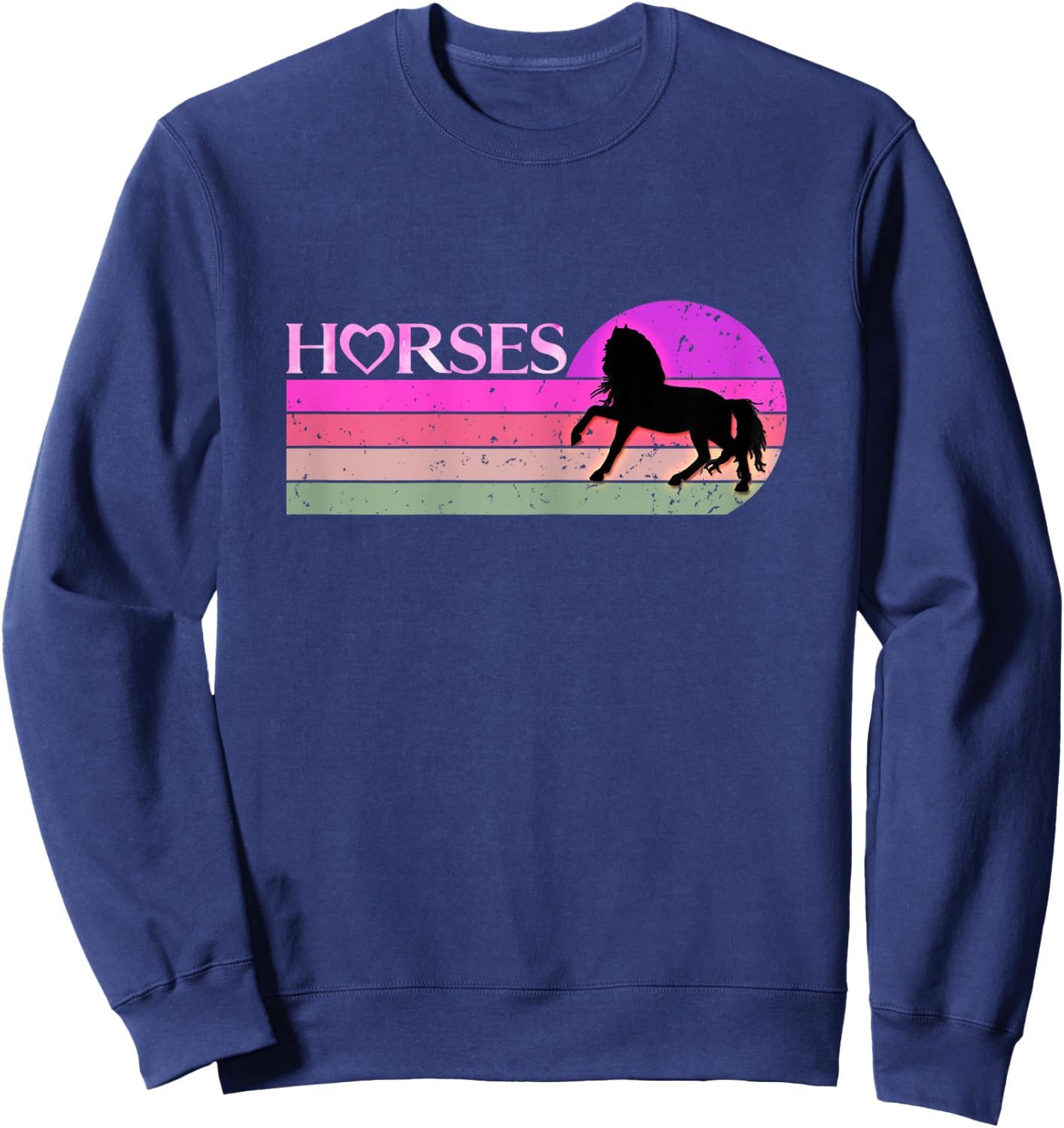 Horse lover Gifts For Girls & Women Who Love Horses Sweatshirt - Sweatshirt | Navy