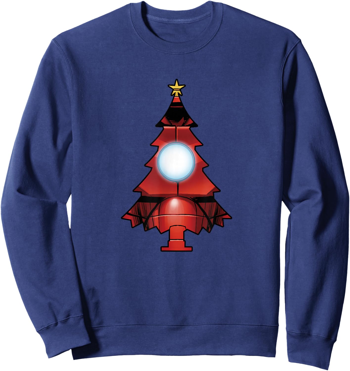Marvel Christmas Iron Man Tree Sweatshirt - Sweatshirt | Navy