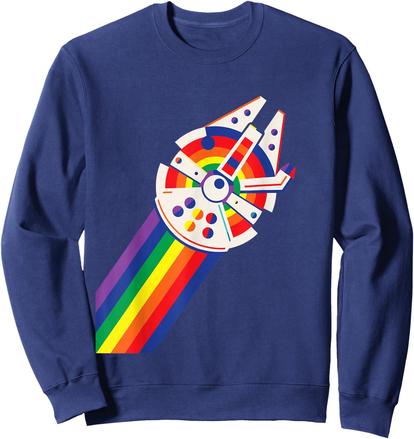 Star Wars Rainbow Millennium Falcon Sweatshirt - Sweatshirt | Navy