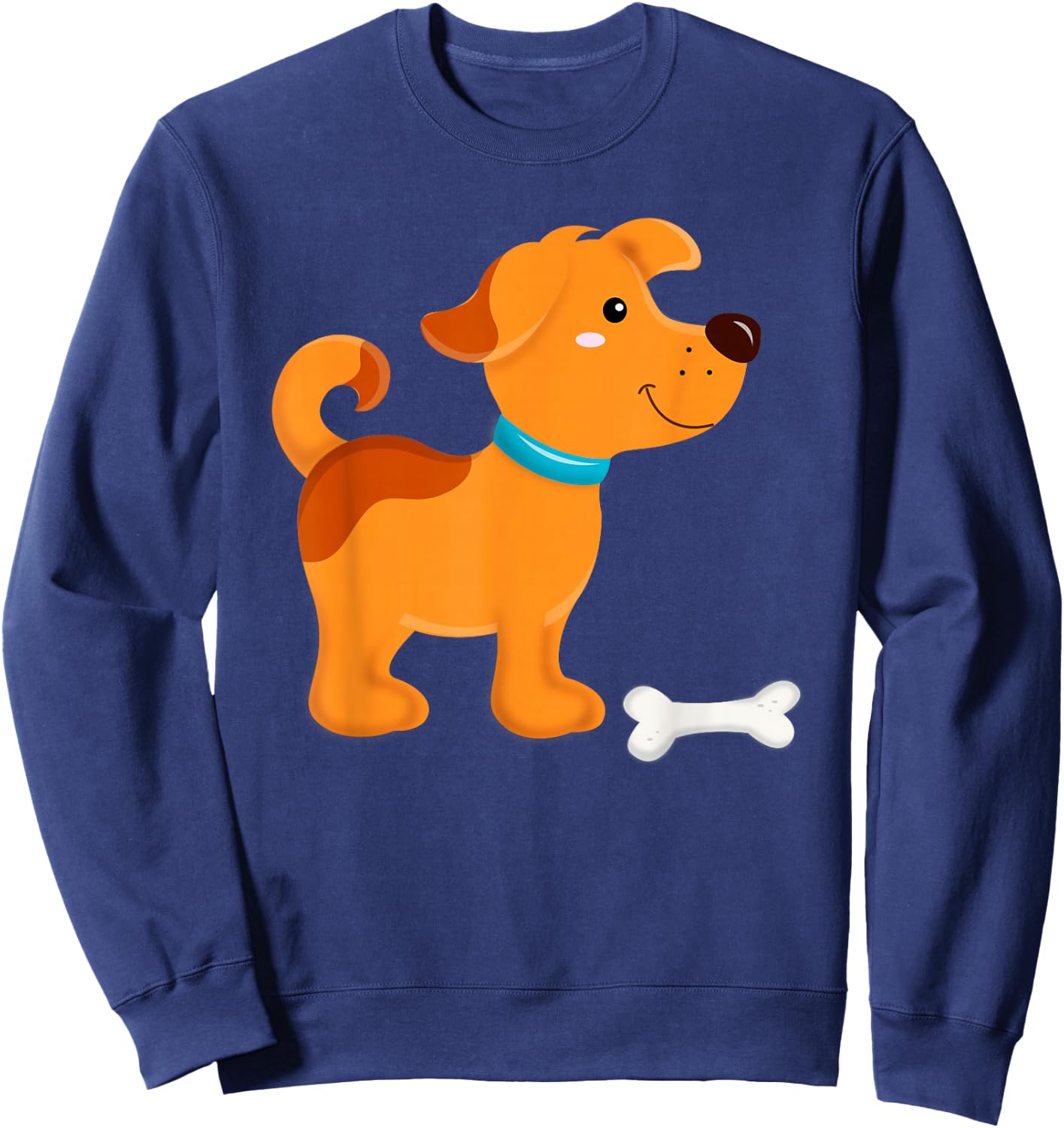 Puppy Boys Girls Dog Baby Children Sweatshirt - Sweatshirt | Navy
