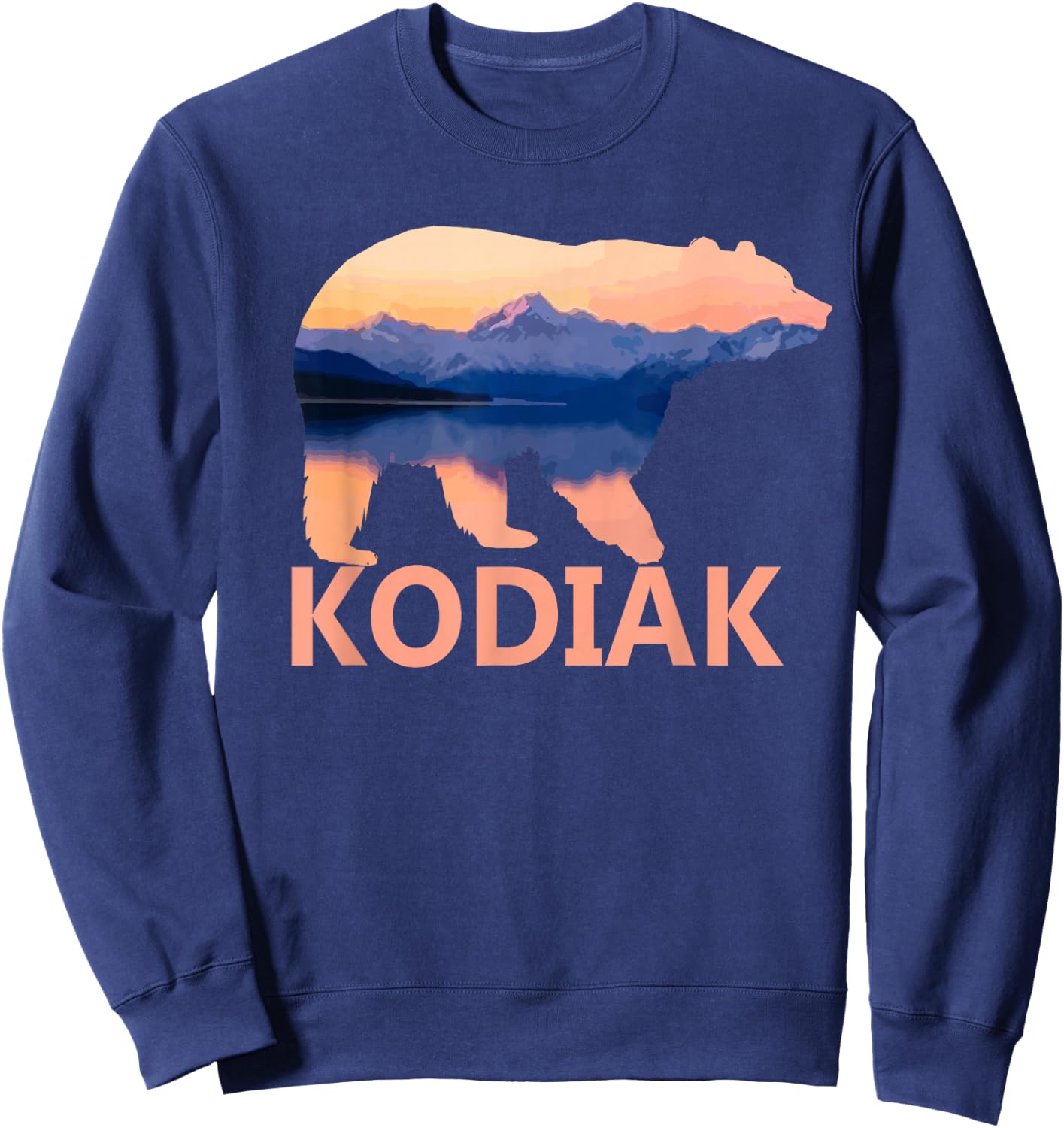 Kodiak Alaska Bear Nature Camping Outdoor Souvenir Gift Sweatshirt - Sweatshirt | Navy