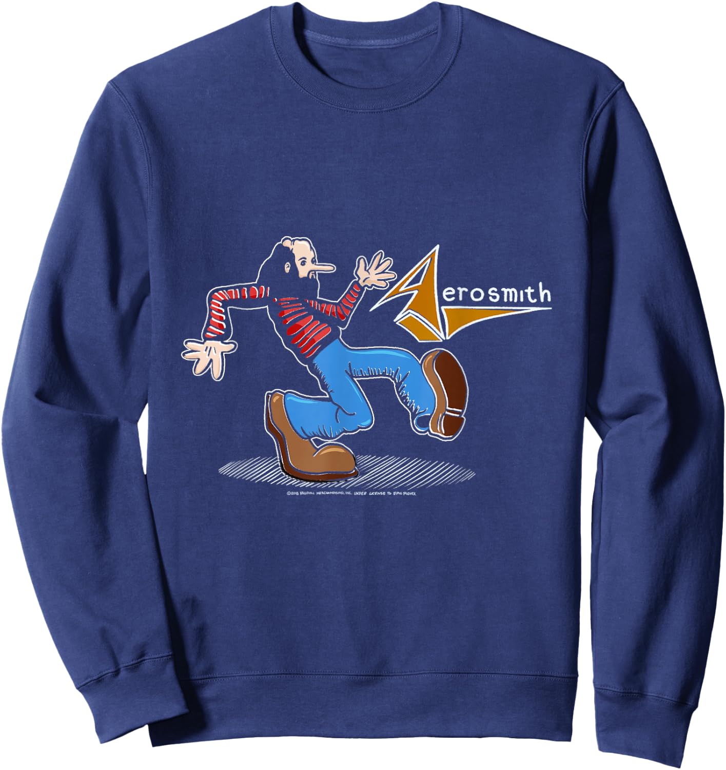 Aerosmith - Walk This Way Comic Sweatshirt - Sweatshirt | Navy