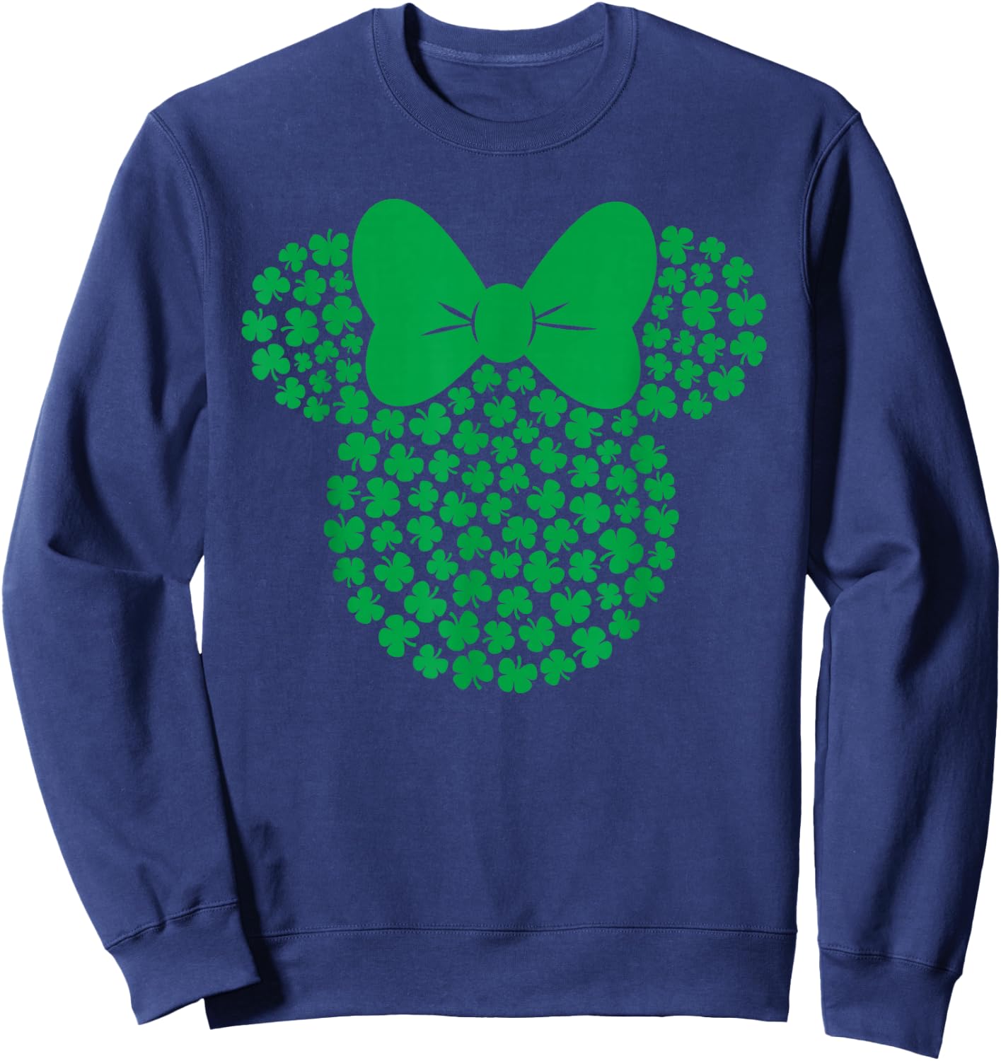 Disney Minnie Mouse Green 4-Leaf Clovers St. Patrick's Day Sweatshirt - Sweatshirt | Navy