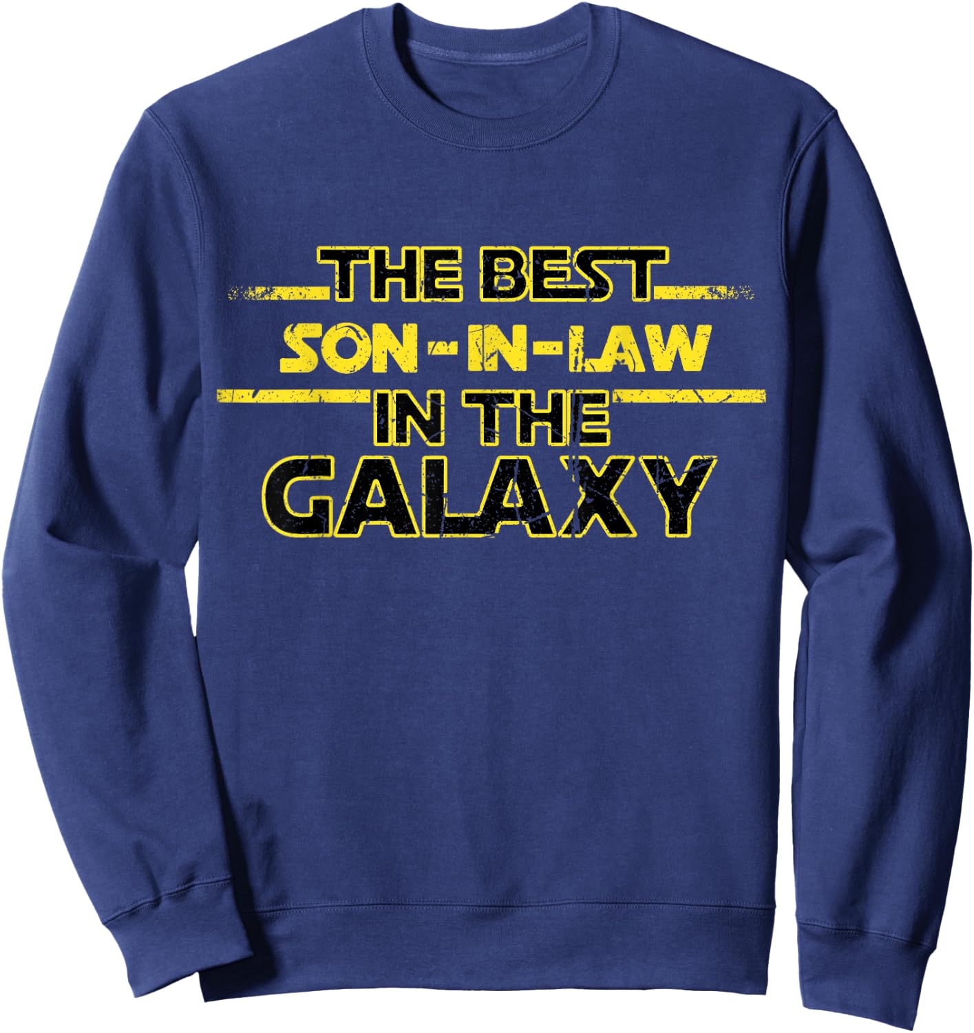 Best Son in Law in Galaxy Wedding Gift Son in Law Sweatshirt - Sweatshirt | Navy
