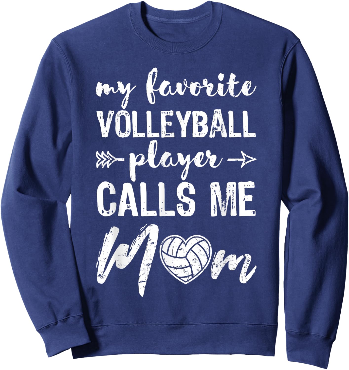 Volleyball Mom Volleyball-Player Volleyball Ball Gift Sweatshirt - Sweatshirt | Navy