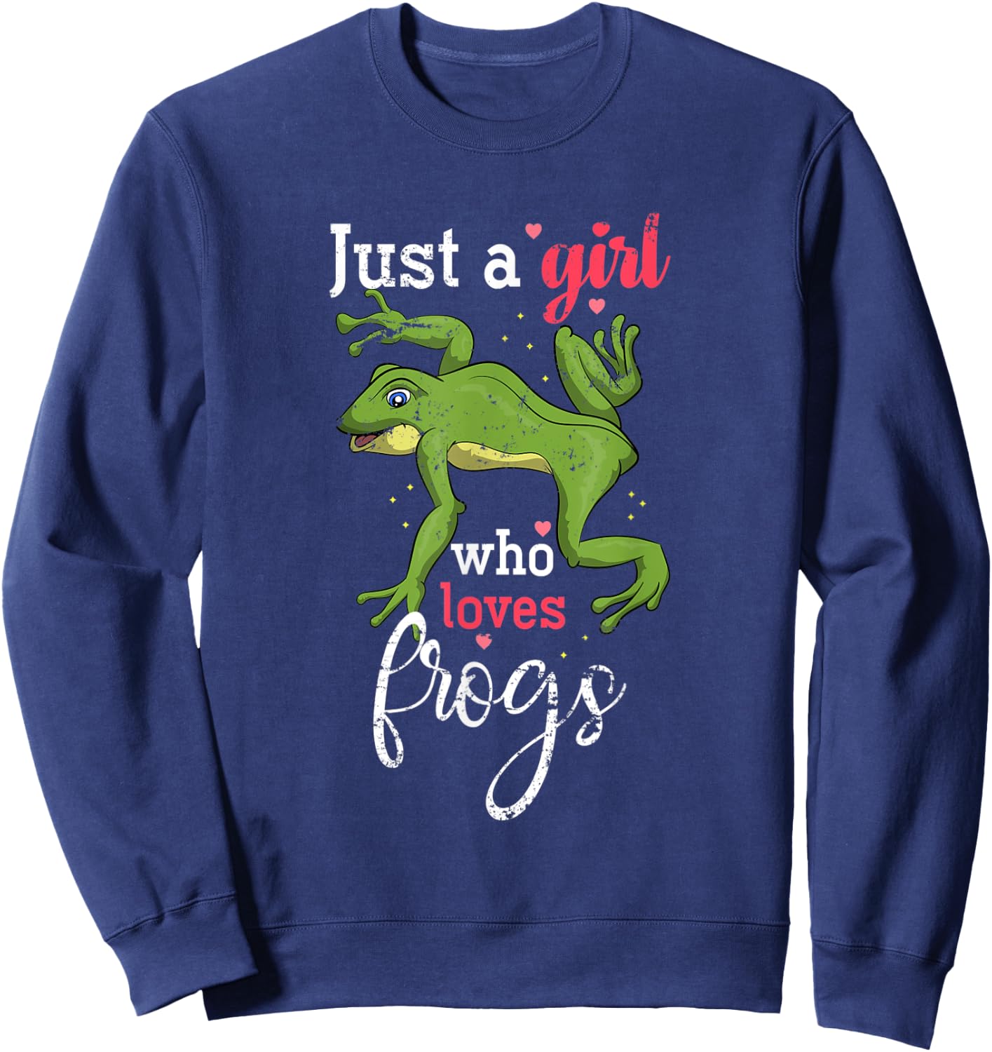 Rainforest Amphibian Animal Lover Girls Women Gift Frog Sweatshirt - Sweatshirt | Navy