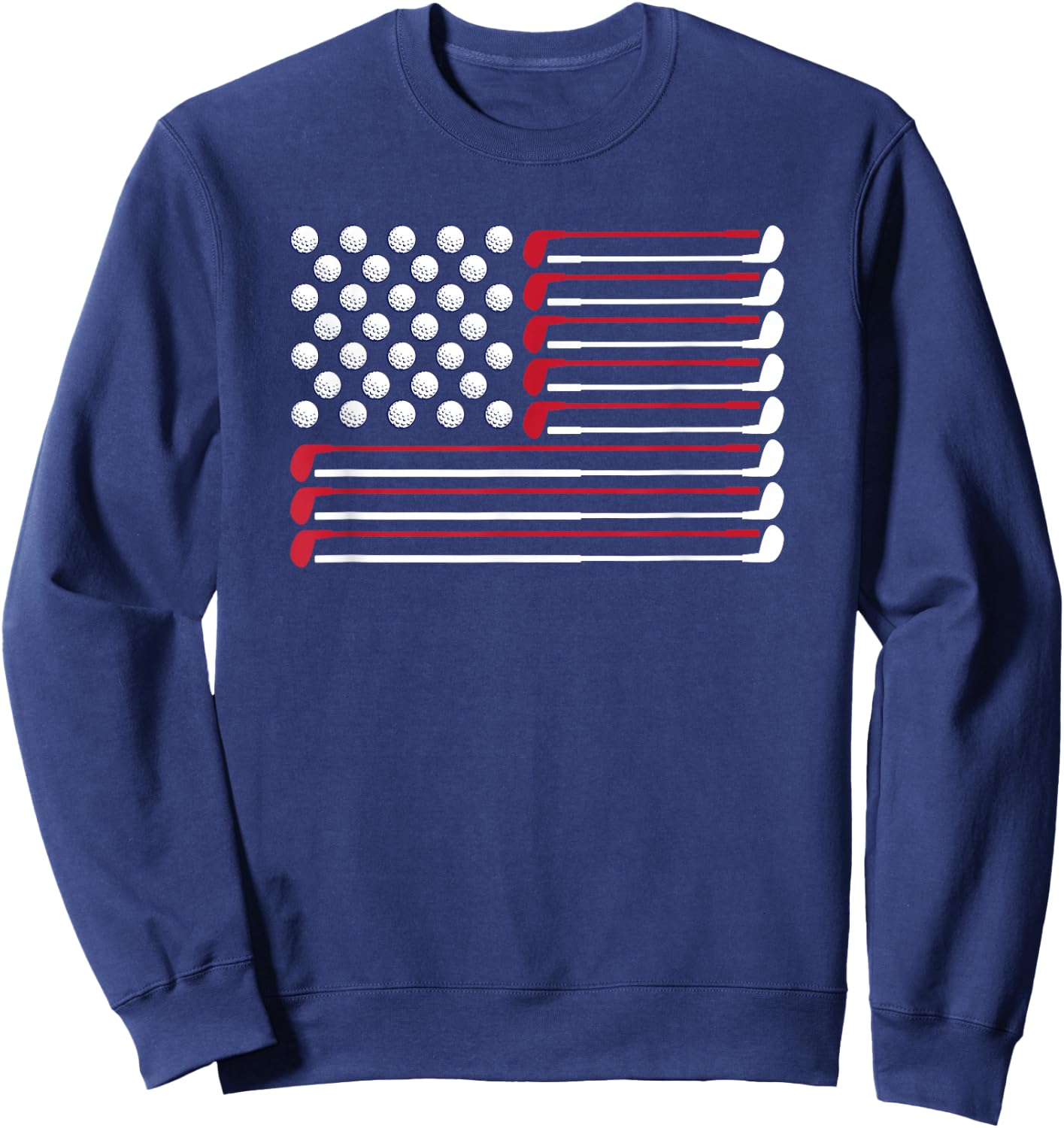 Golf American Flag Golf Player Lover Golfing Golfer Sweatshirt - Sweatshirt | Navy