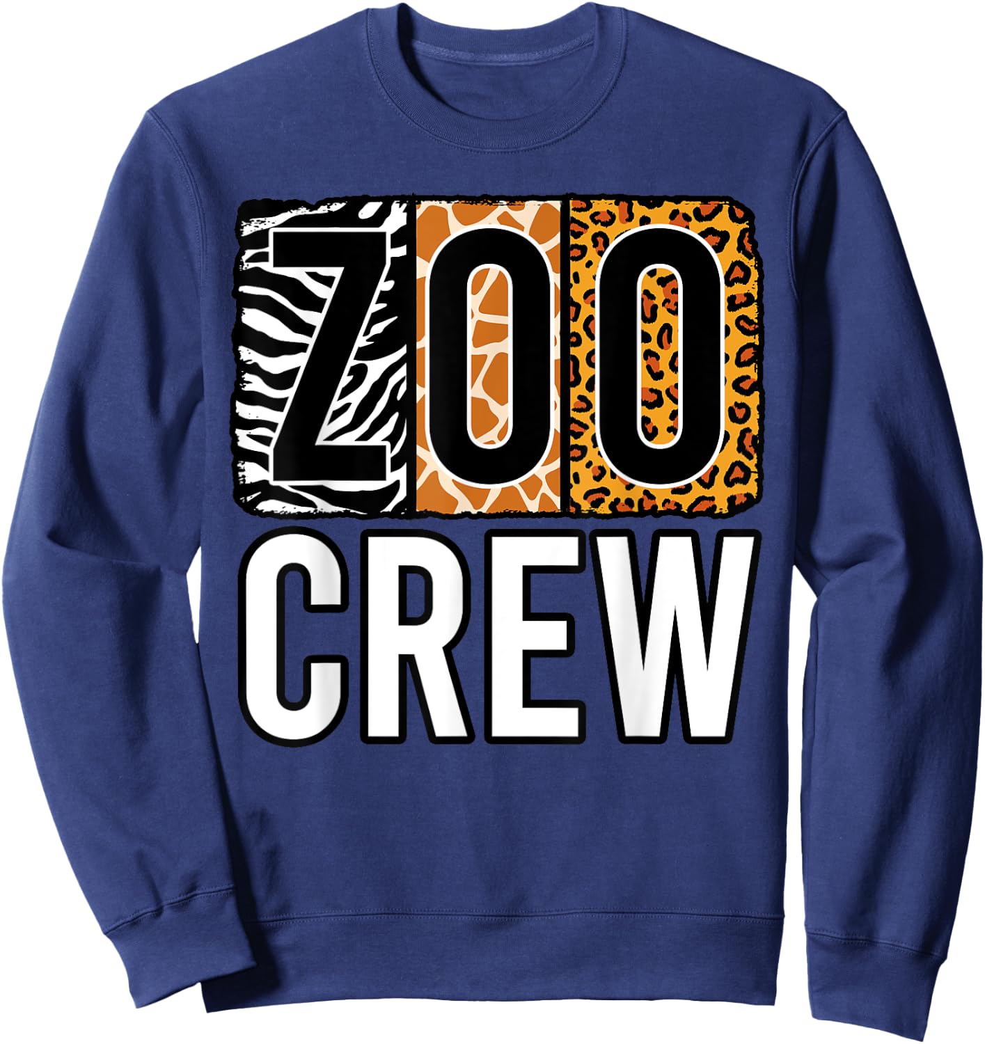 Zoo Crew Zookeeper Costume Safari Wildlife Animal Park Sweatshirt - Sweatshirt | Navy
