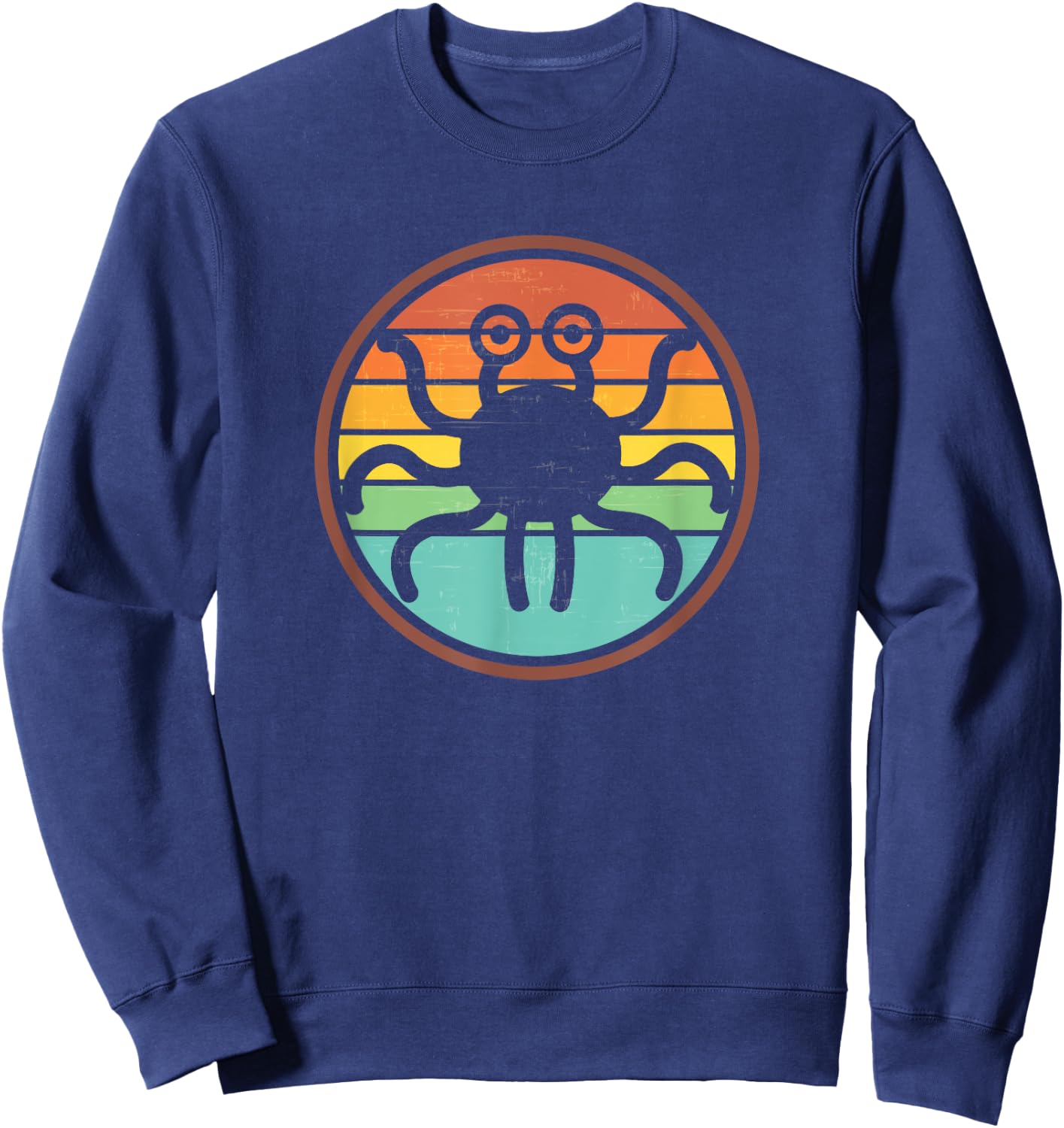Funny Atheist Anti Religion Spaghetti Monster Sweatshirt - Sweatshirt | Navy