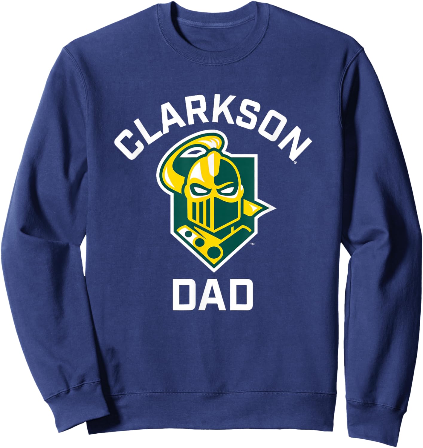 Clarkson University Golden Knights Arched Dad Sweatshirt - Sweatshirt | Navy