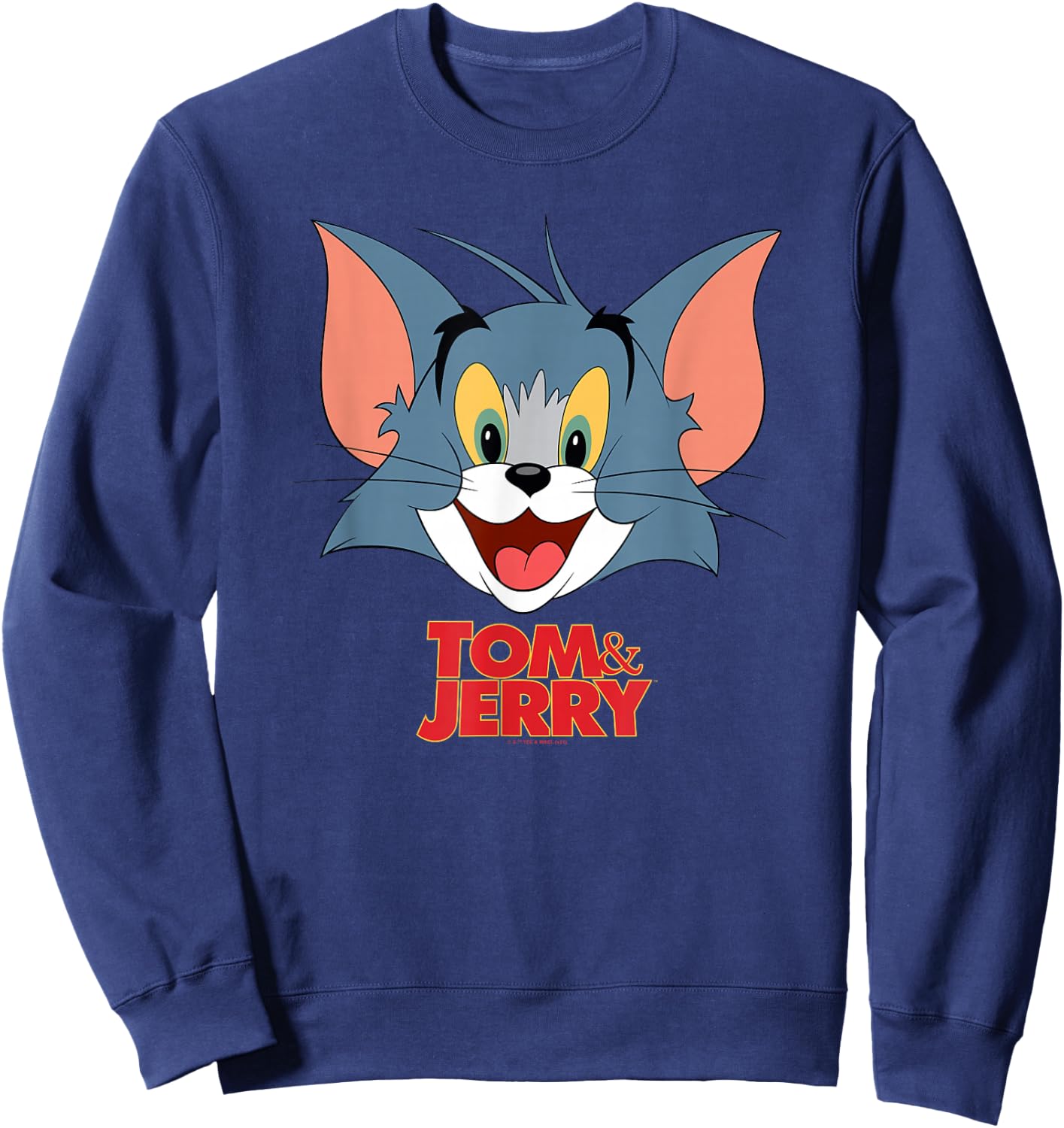 Tom & Jerry Movie Tom Head Sweatshirt - Sweatshirt | Navy