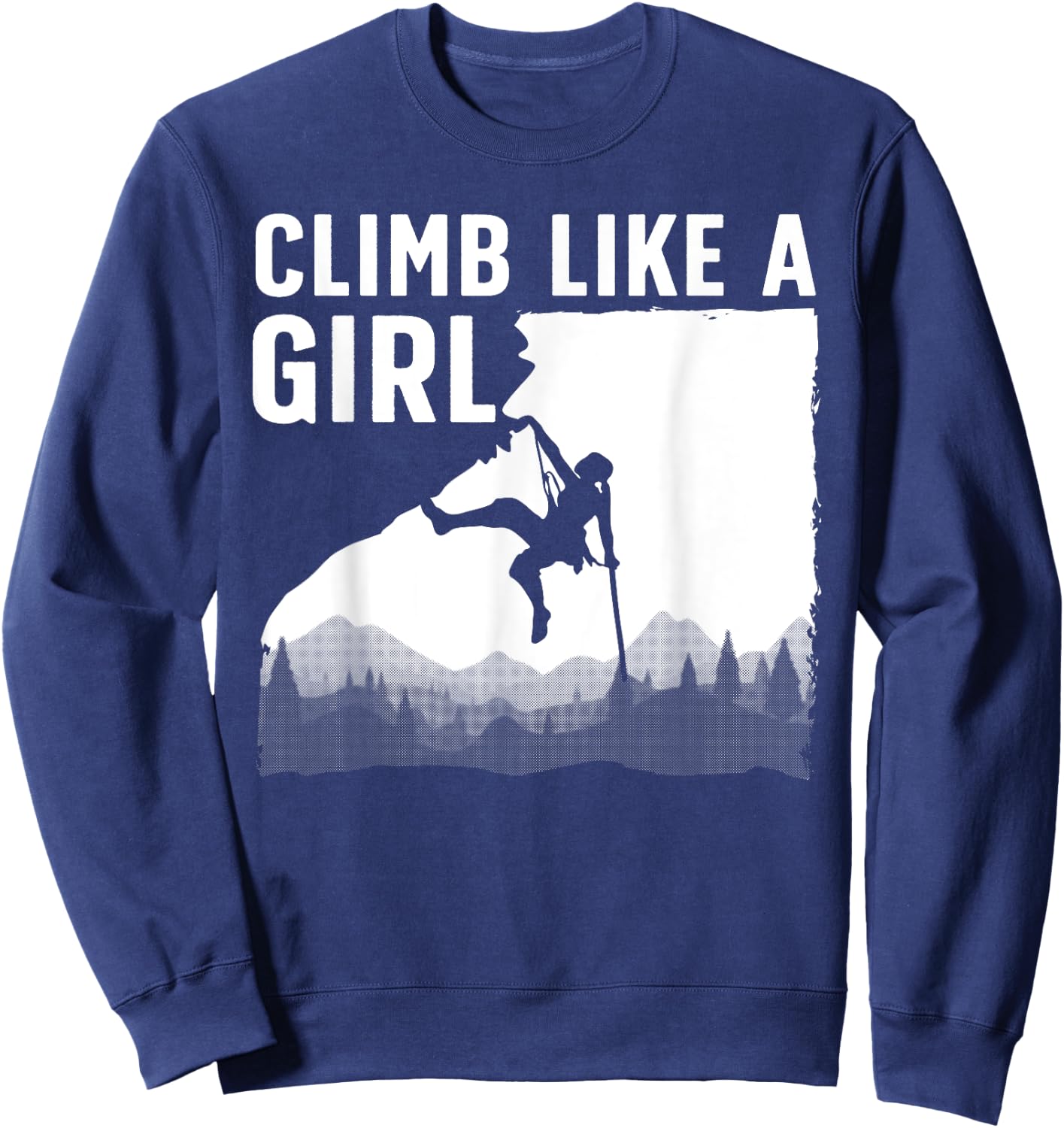 Cool Rock Climbing Girls Mountain Rock Climbers Sweatshirt - Sweatshirt | Navy