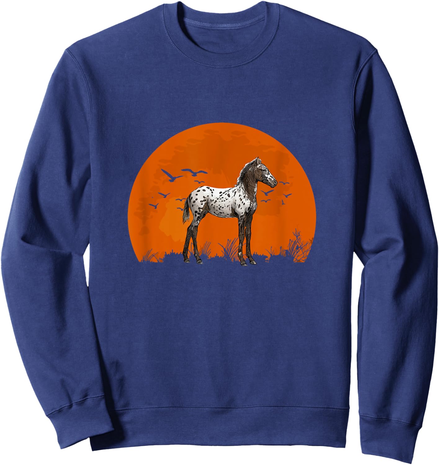Appaloosa Retro Appaloosa Horse Riding Sweatshirt - Sweatshirt | Navy