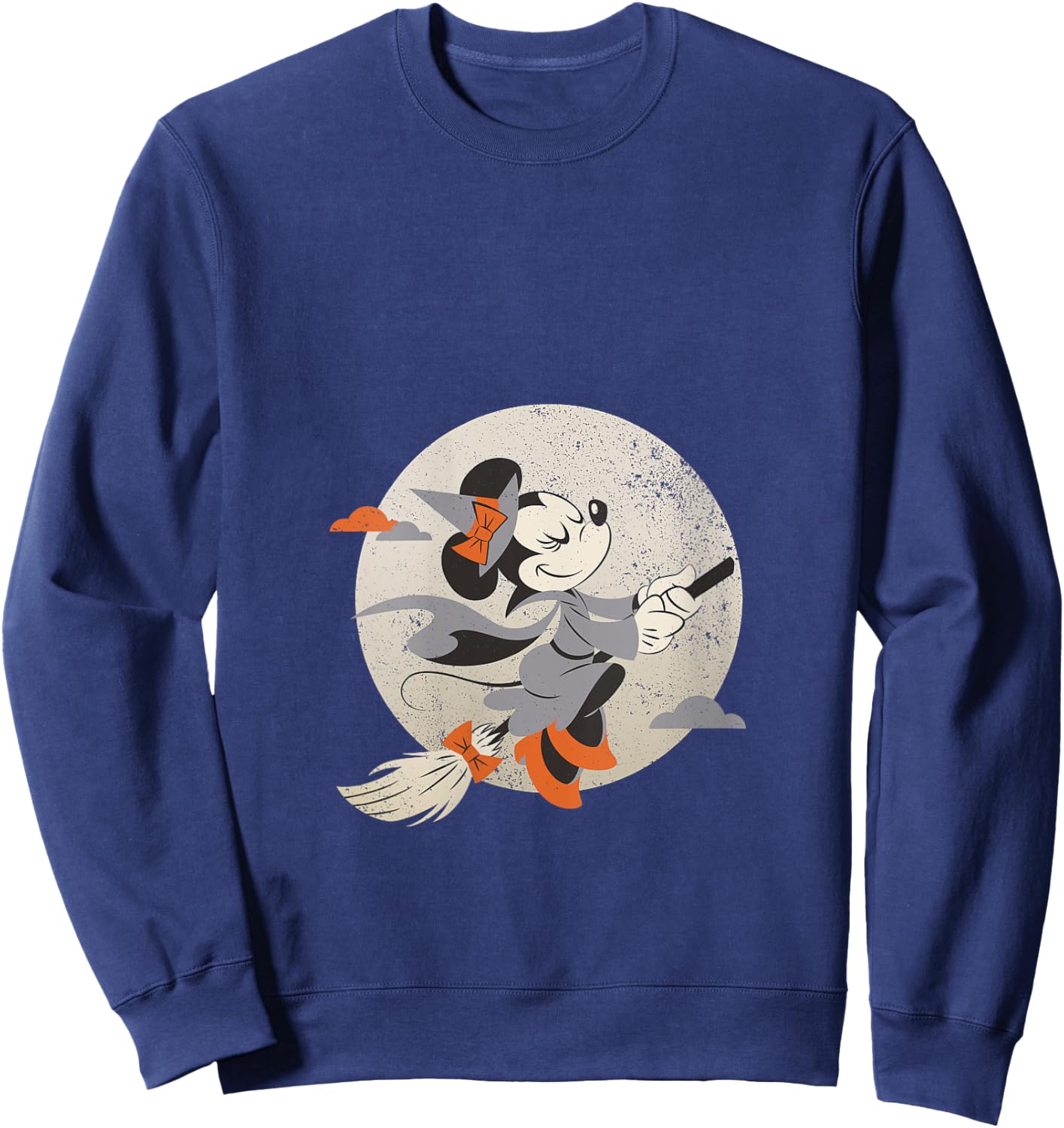 Disney Minnie Mouse Flying Witch Costume Halloween V-Neck Sweatshirt - Sweatshirt | Navy