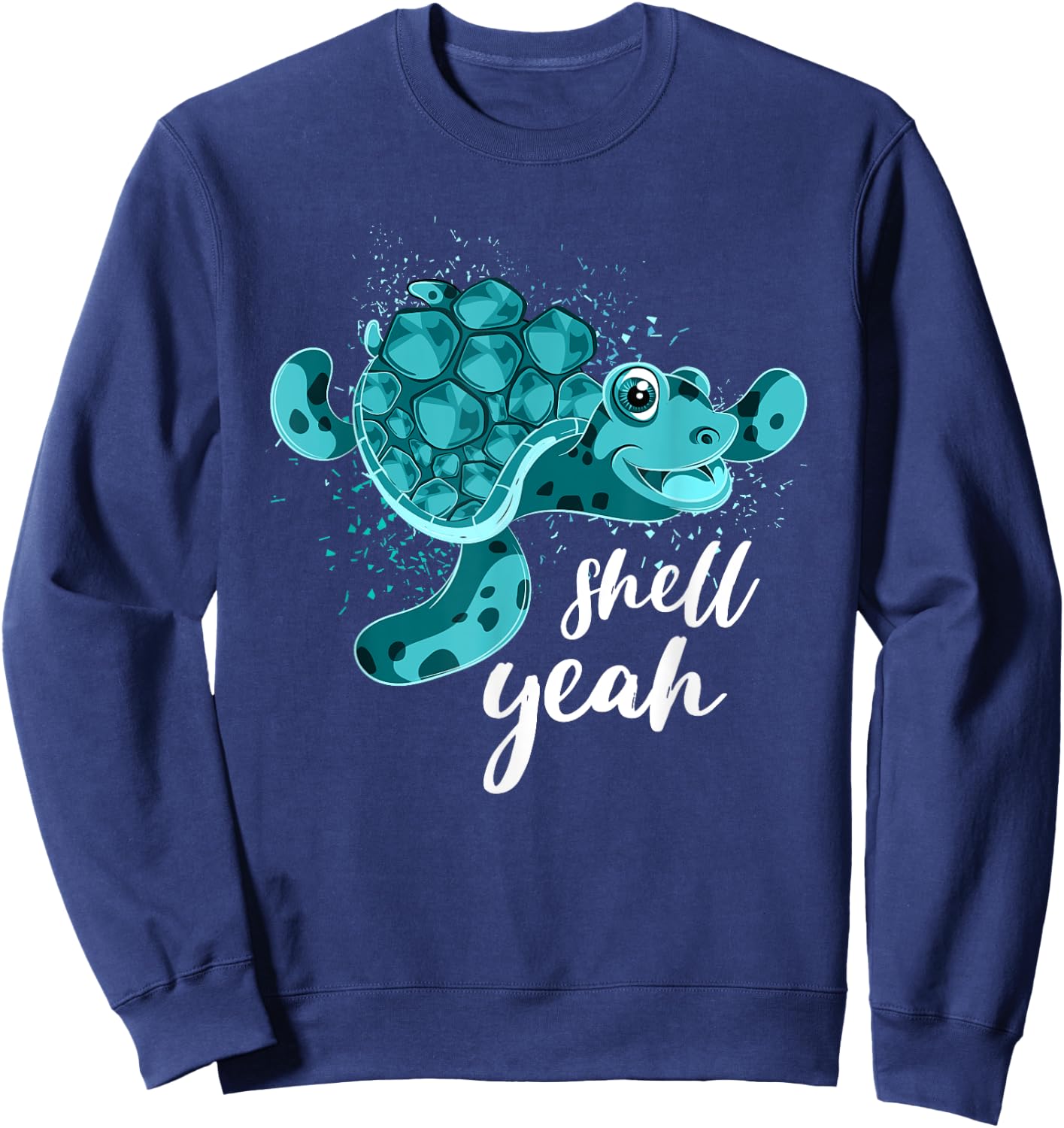 Shell Yeah Turtle Sweatshirt - Sweatshirt | Navy