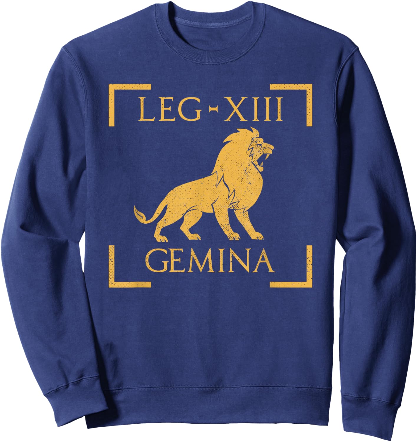 Legio XIII Gemina Lion Roman Legion Sweatshirt - Sweatshirt | Navy