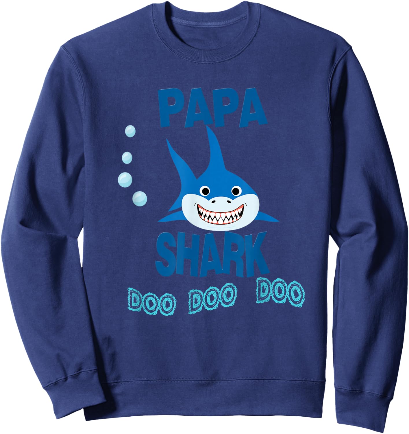 Papa Shark Gift Father - Camisa de Regalo Papa en espanol Sweatshirt - Sweatshirt | Navy