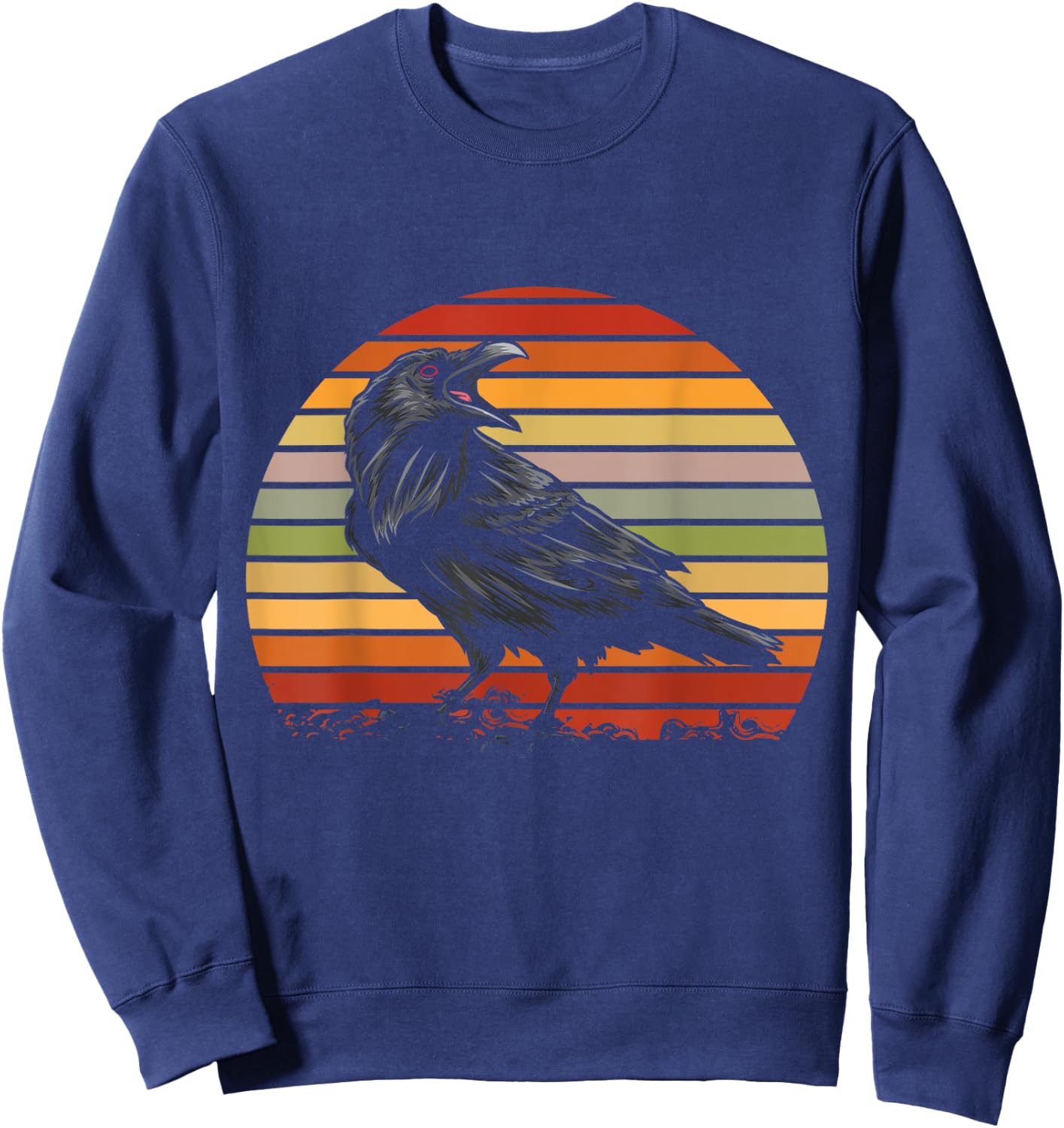 Retro Crow Sweatshirt - Sweatshirt | Navy