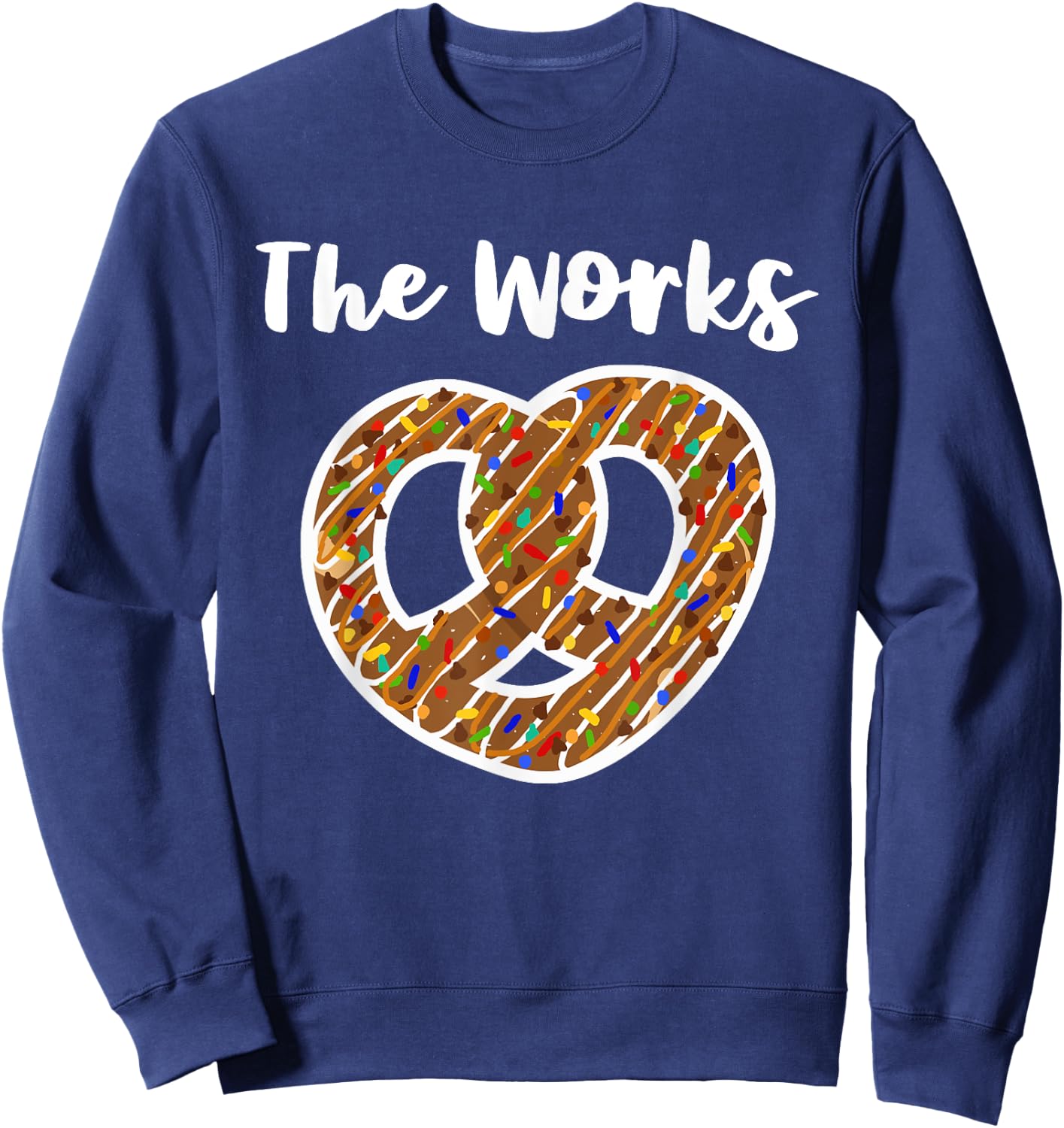 Pretzel The Works Chocolate Covered Sprinkles Everything Sweatshirt - Sweatshirt | Navy