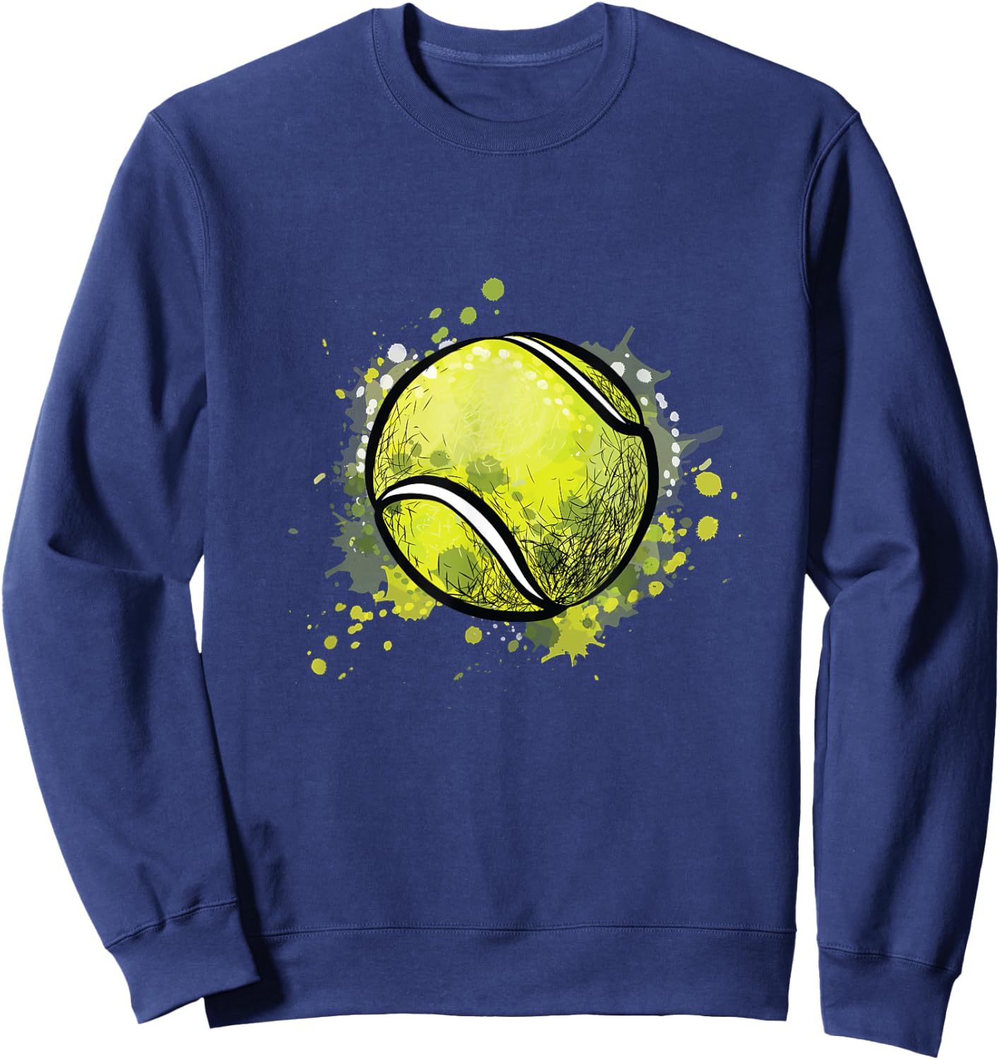 Tennis ball for sports and tennis lover for christmas Sweatshirt - Sweatshirt | Navy