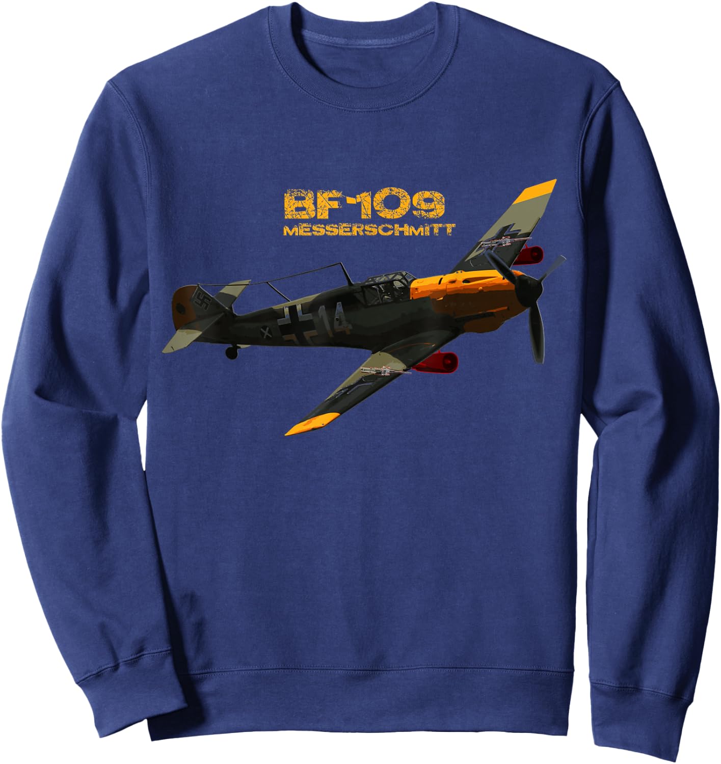 Bf-109 Messerschmitt Sweatshirt - Sweatshirt | Navy