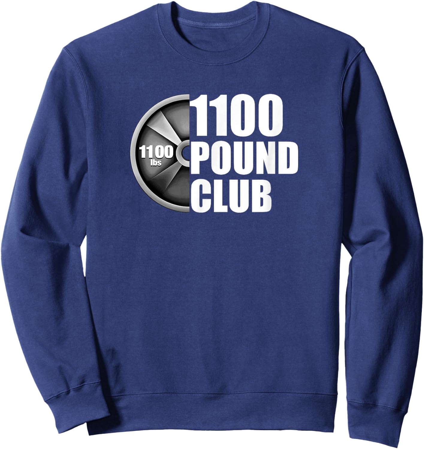 1100 Pound Club Powerlifting Sweatshirt - Sweatshirt | Navy