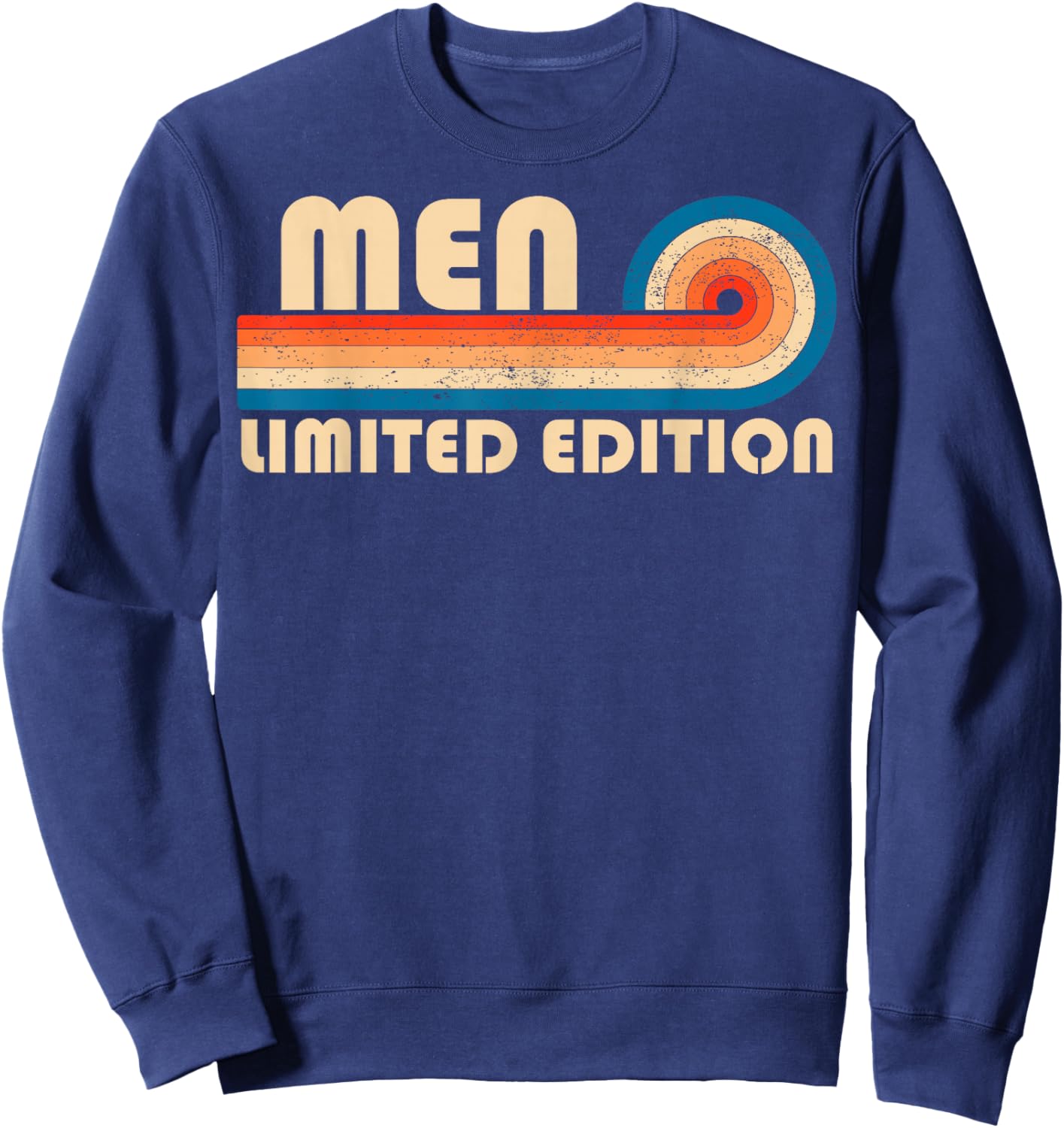 MEN Surname Retro Vintage 80s 90s Birthday Reunion Sweatshirt - Sweatshirt | Navy