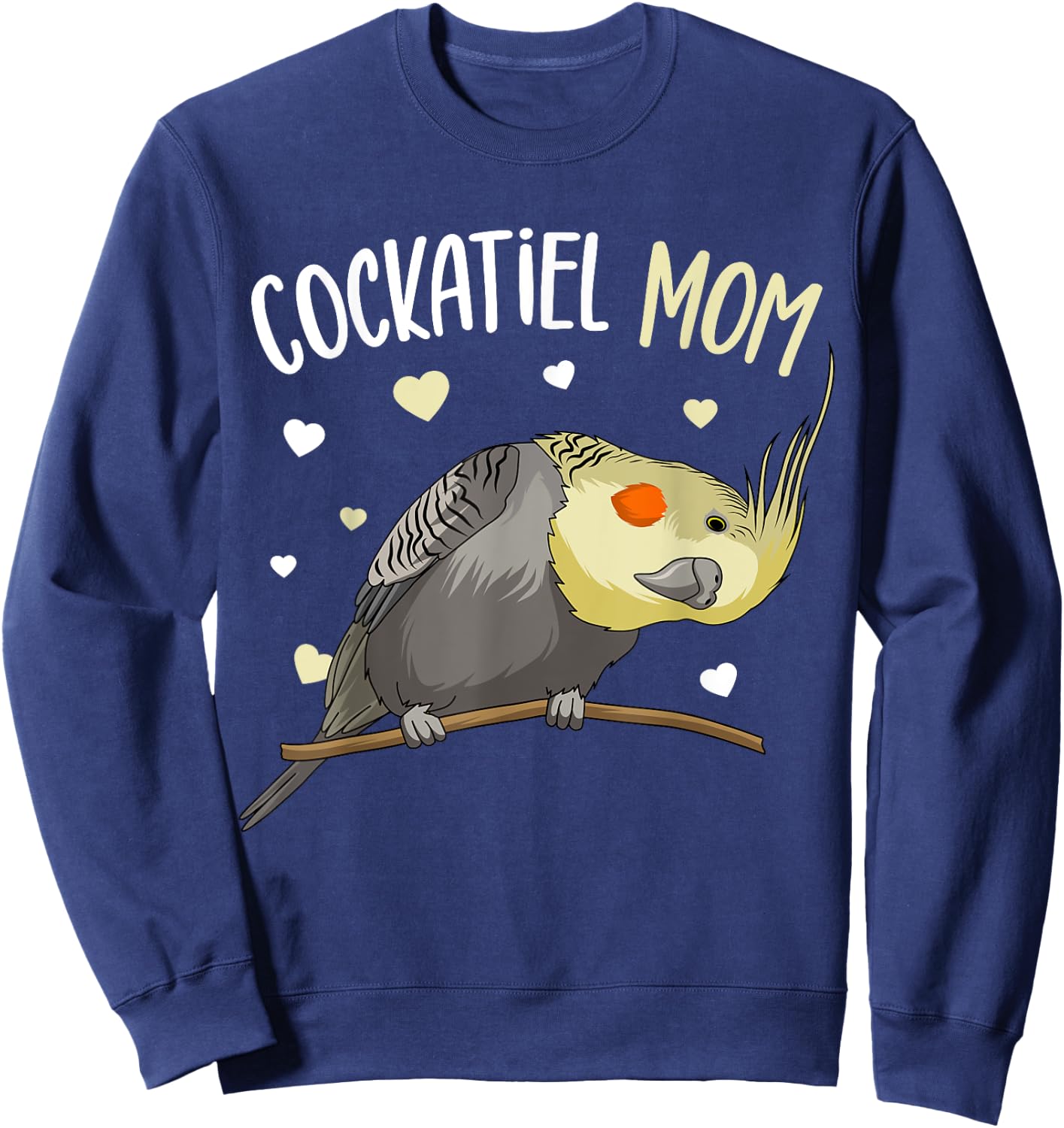 Cockatiel Mom Funny Bird Lover Women Sweatshirt - Sweatshirt | Navy