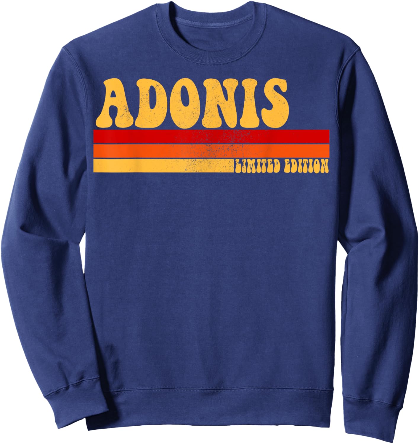 ADONIS Name Personalized Idea Men Retro Vintage ADONIS Sweatshirt - Sweatshirt | Navy