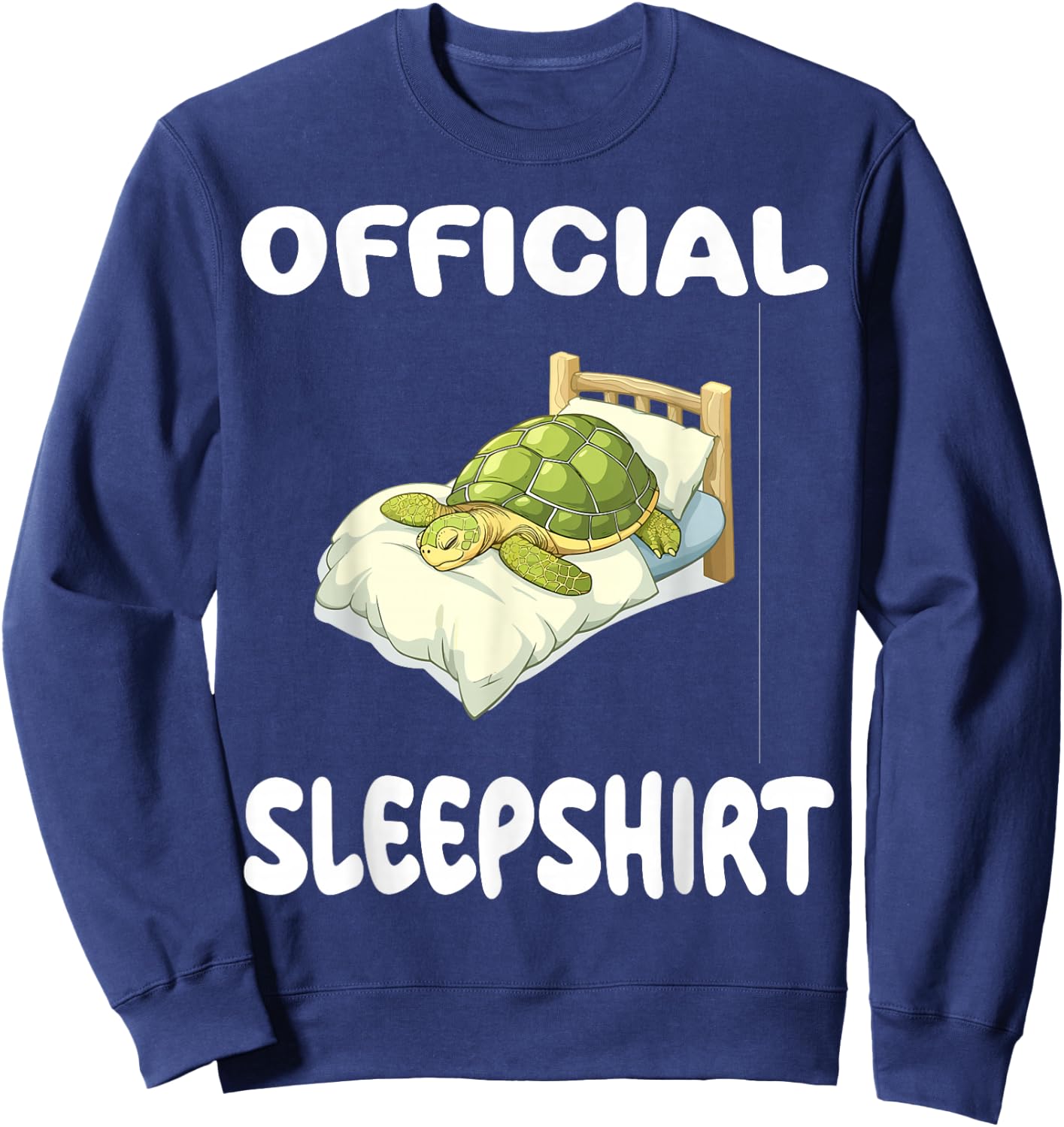 Turtle Official Sleepshirt Pajamas Nightgown Sweatshirt - Sweatshirt | Navy
