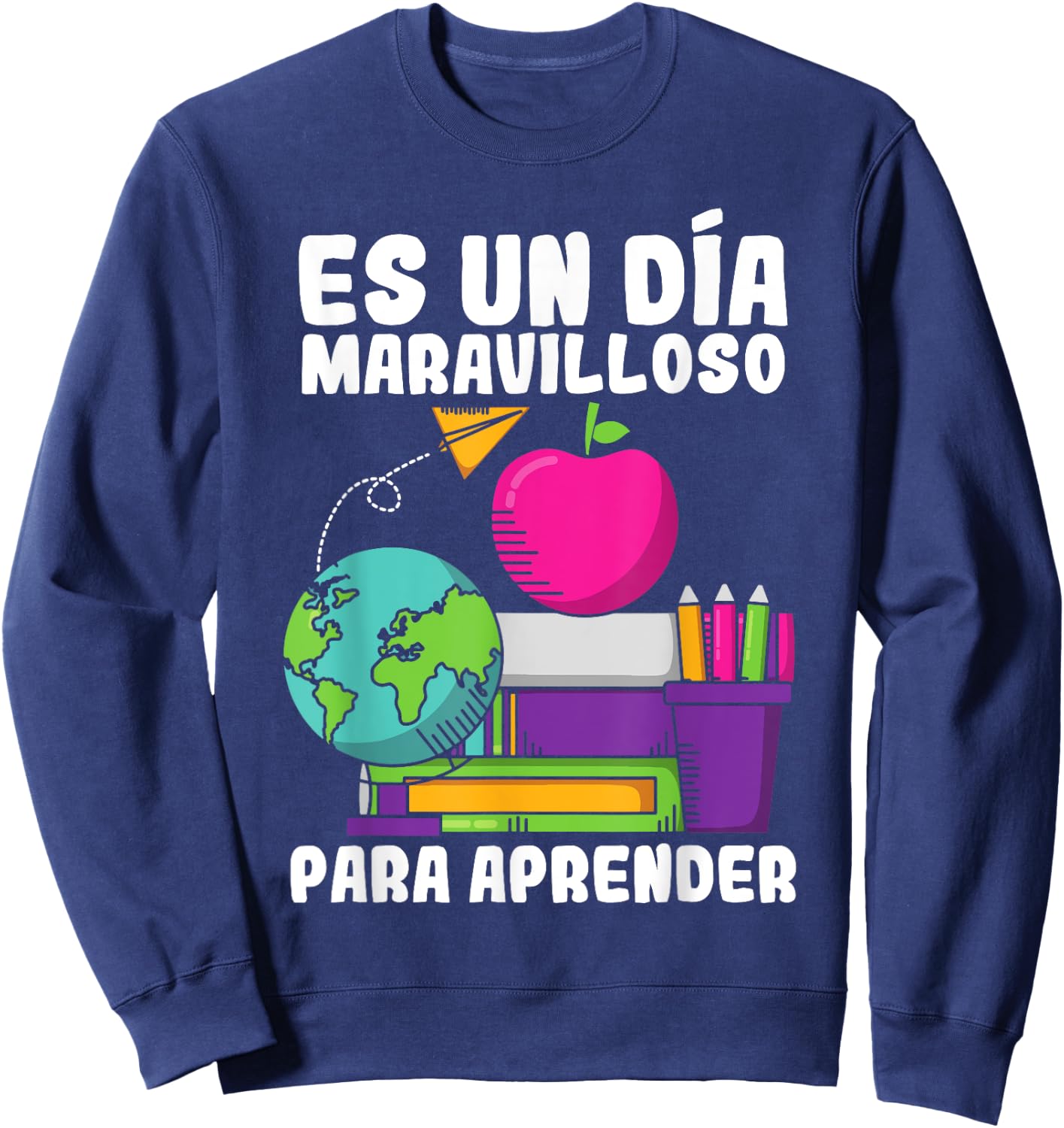 Maestras Spanish Teacher Maestra Hispanic Teacher Espanol Women Girls Kids Sweatshirt - Sweatshirt | Navy