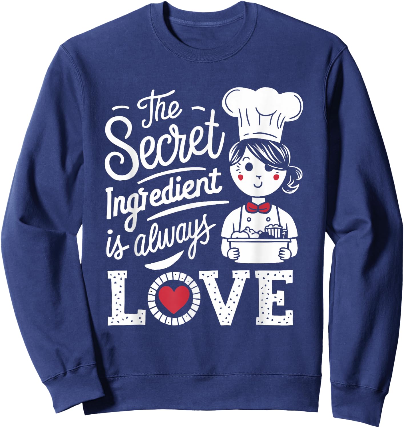 School Lunch Lady School Worker Cafeteria Lady Chef Cook Sweatshirt - Sweatshirt | Navy