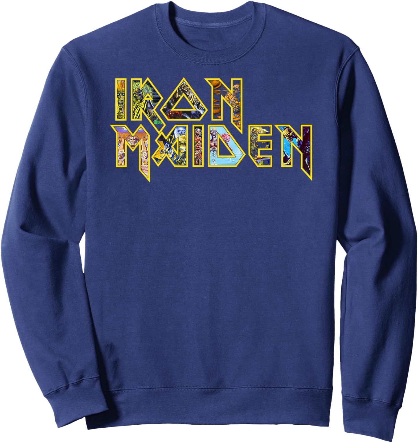Iron Maiden - Eddie Logo Sweatshirt - Sweatshirt | Navy